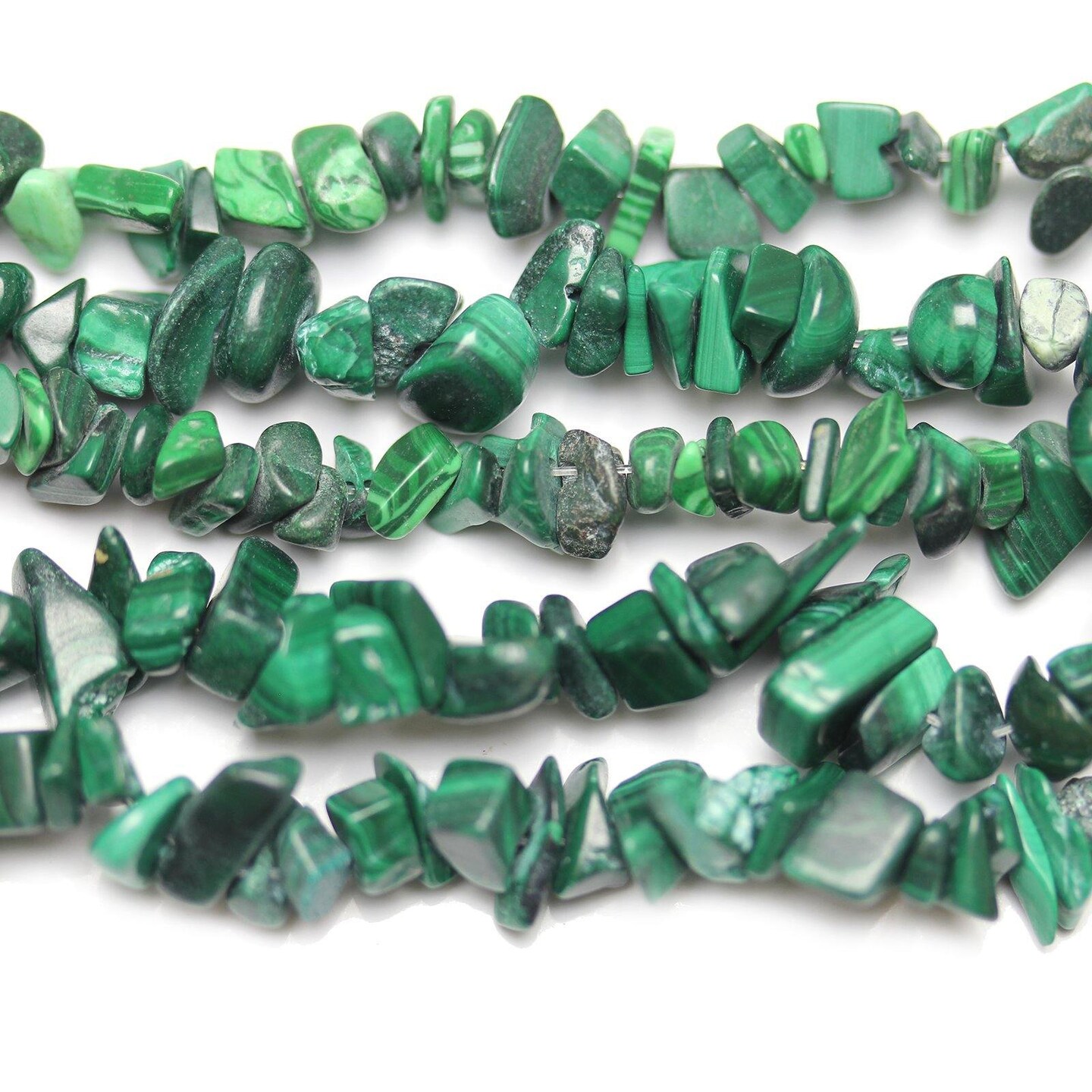 Malachite Chip Beads