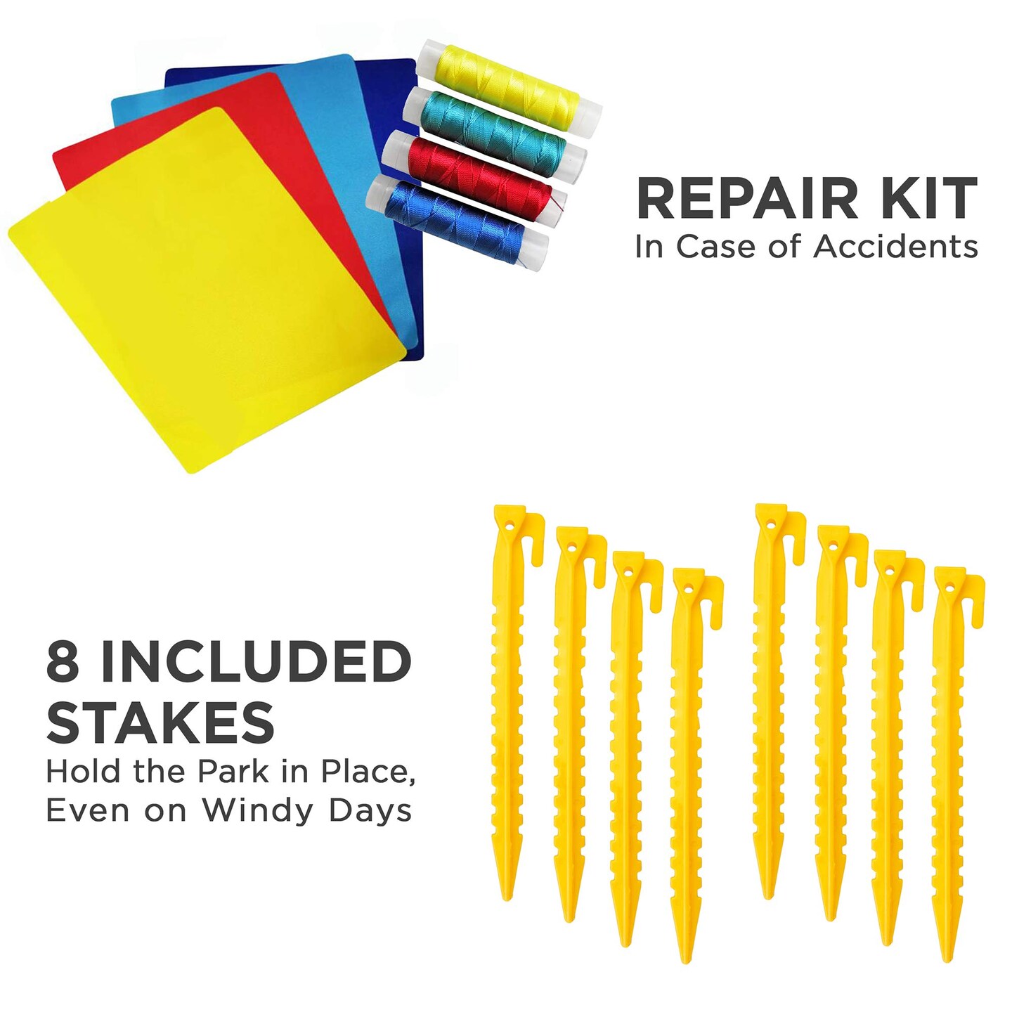 Sunny & Fun Bounce House, Inflatable Bouncy House with Slide with Included Air Pump & Carrying Case