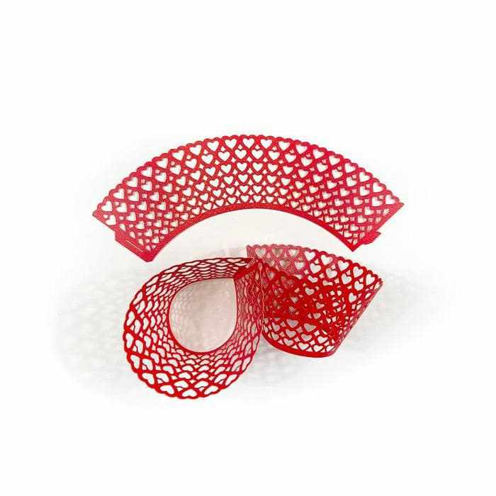 Red Hearts Cupcake Wrappers & Liners 25 PC Set Michaels
