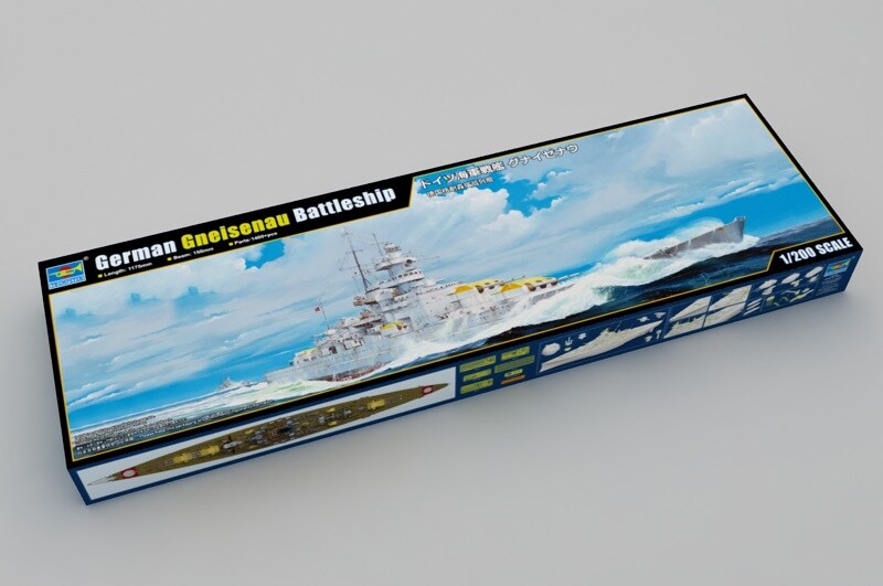 Trumpeter  1/200 Trumpeter German Gneisenau Battleship Plastic Model