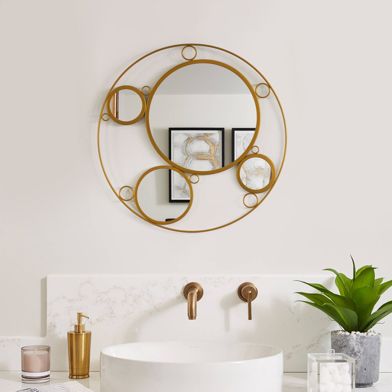 Designart 'Watercolor Colorfields I' Modern Mirror - Oval or Round Wal –  Designart | Wall Art, Mirrors, Chairs, Clocks and More