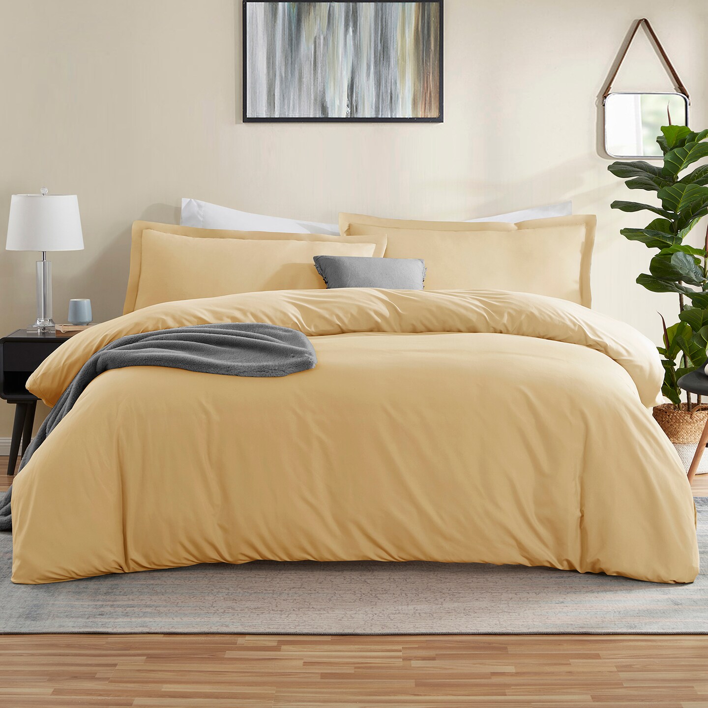 Nestl Double Brushed Microfiber Duvet Cover Set