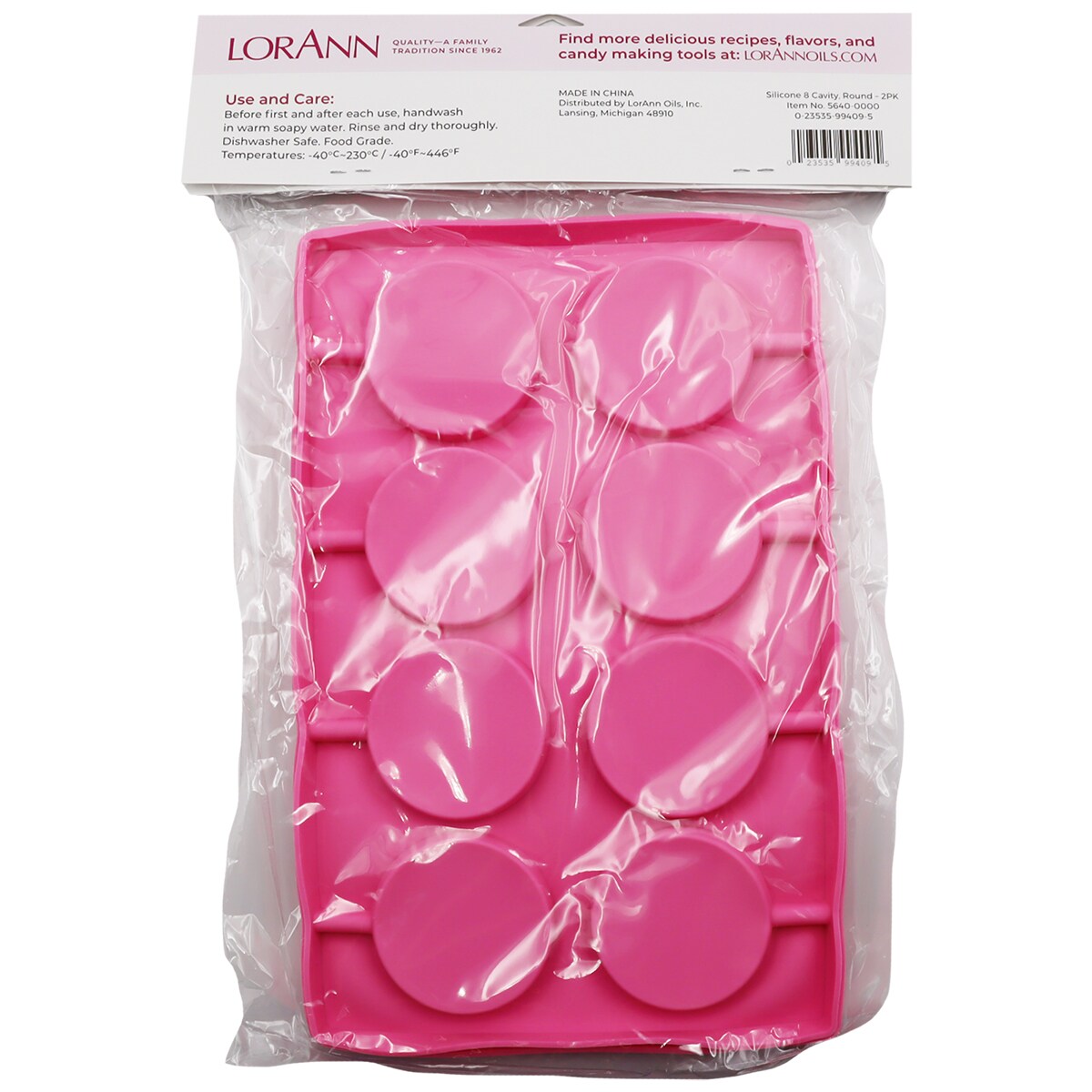 LorAnn Oils Silicone Lollipop Mold, 2-Pack
