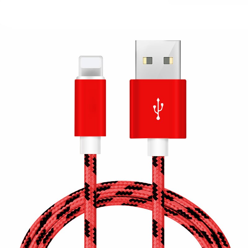 Bedazzled Bijou 10 FT iPhone Lighting USB Cable Charger Heavy Duty Braided Charger