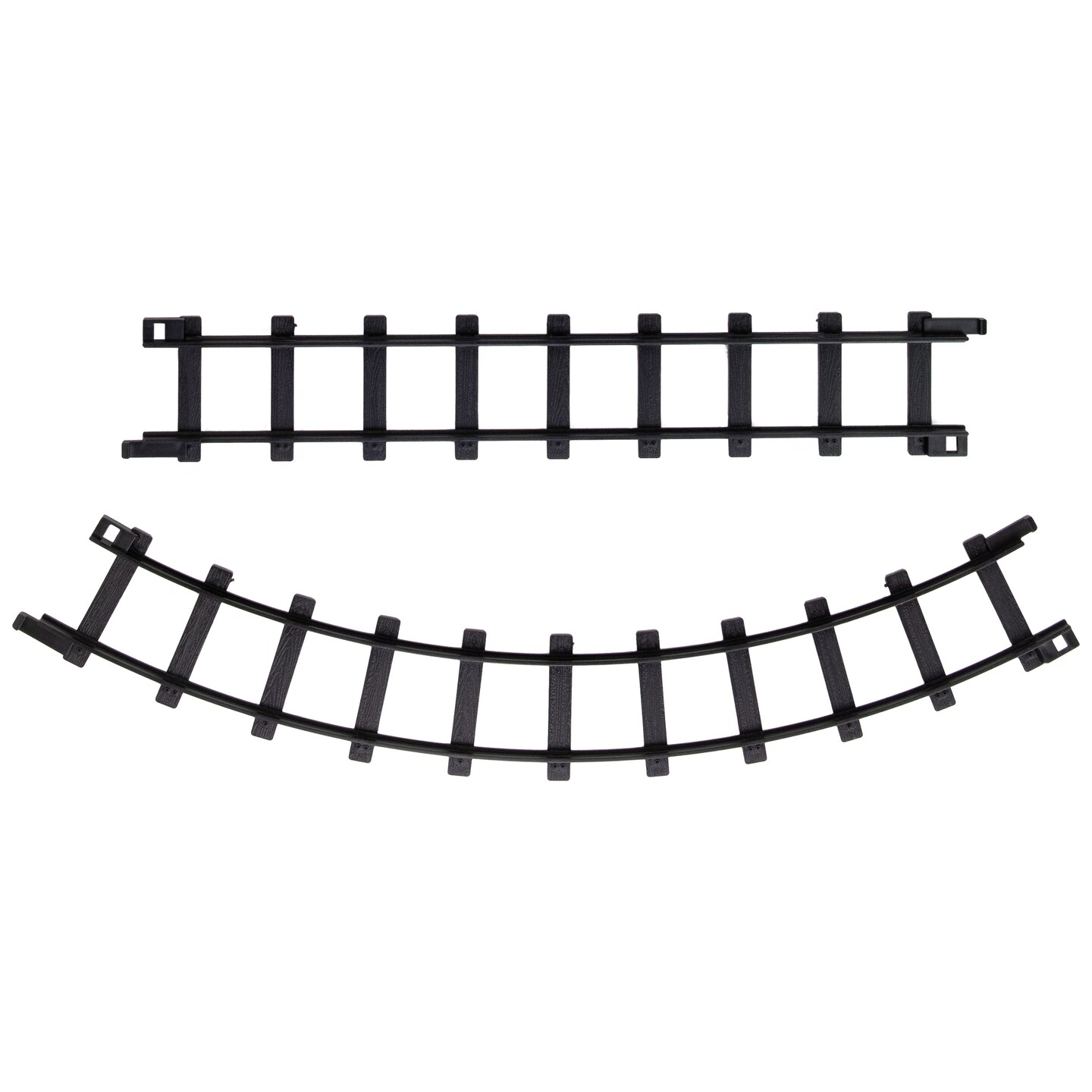 Northlight Replacement Christmas Train Set Track Pieces - Black - Pack of 12