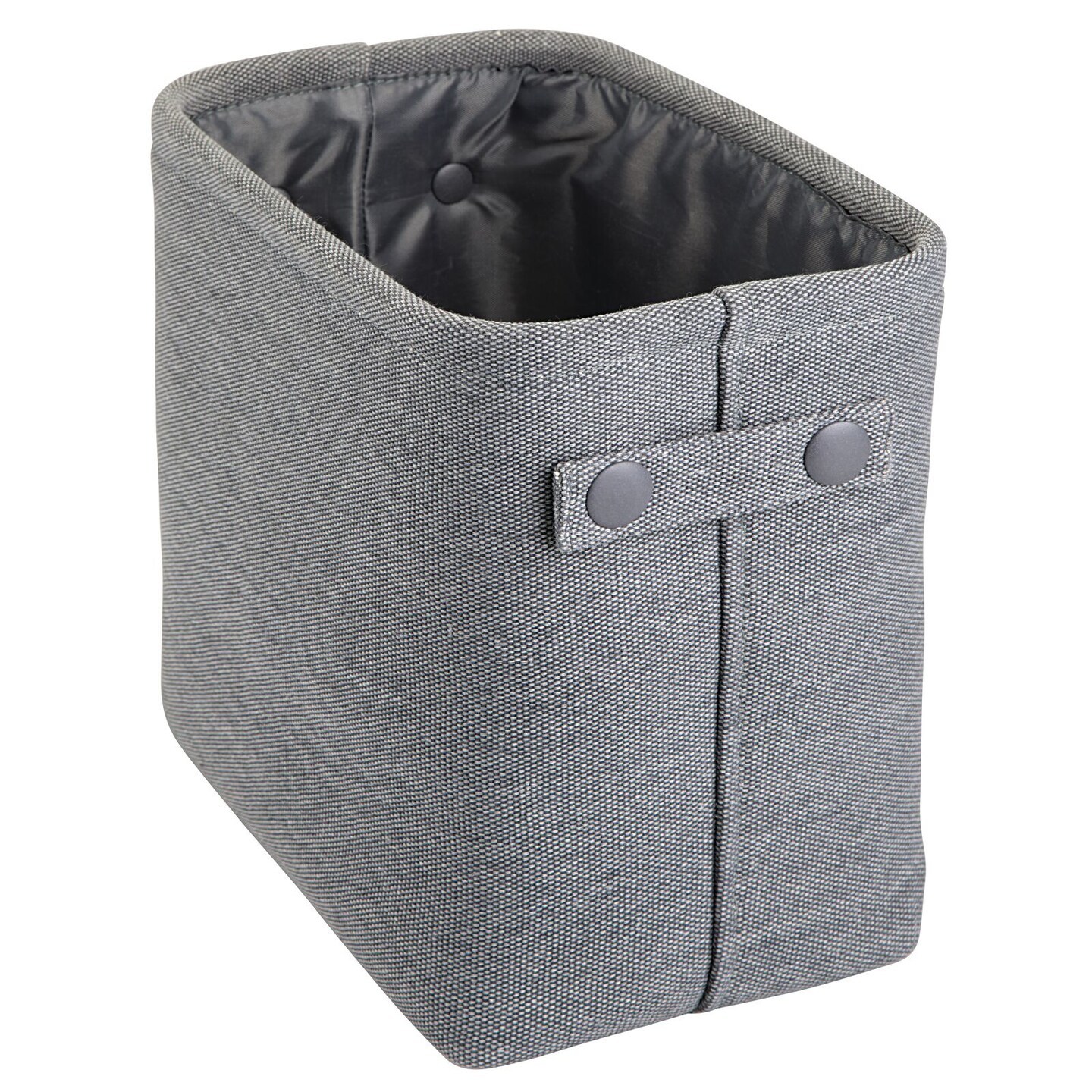mDesign Cotton Fabric Bathroom Storage Organizer Bin Basket