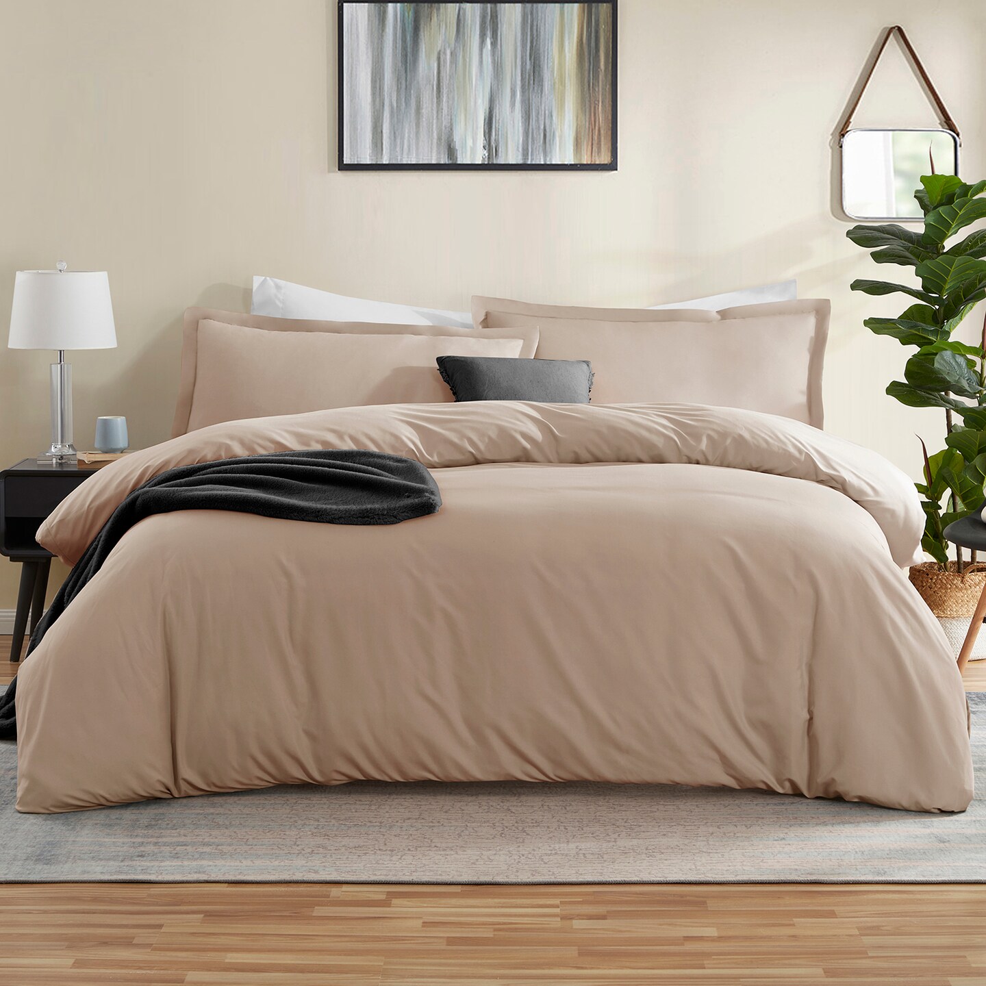 Nestl Double Brushed Microfiber Duvet Cover Set