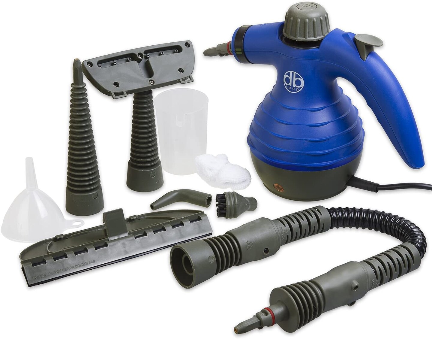 DB Tech Handheld Steamer for Cleaning, 1050W Multi-Purpose Pressurized Electric Steam Cleaner