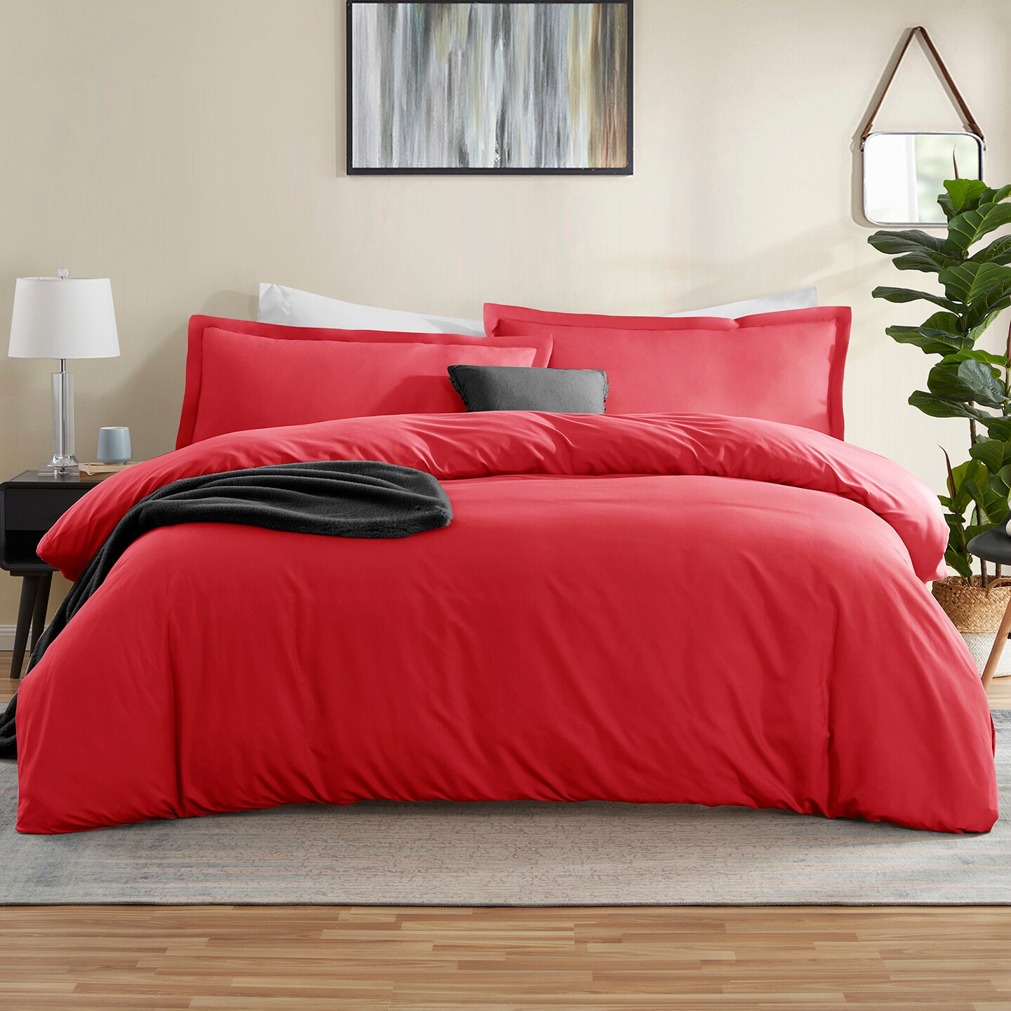 Nestl Double Brushed Microfiber Duvet Cover Set