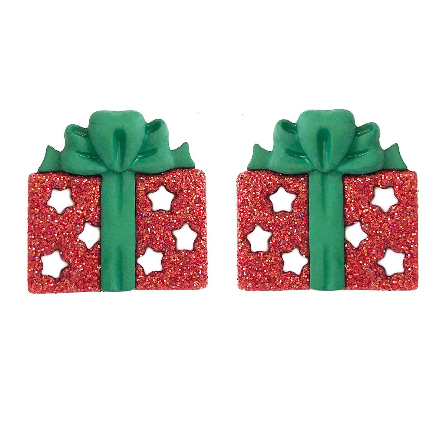 Buttons Galore and More Bulk Buttons - Glitter Gift Box - 100 Buttons