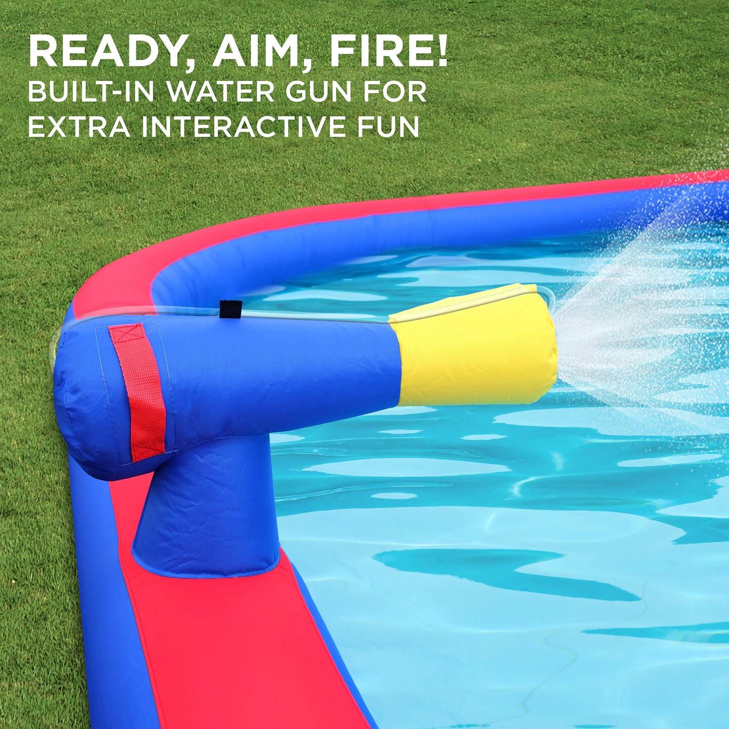 Sunny & Fun Inflatable Kids Backyard Triple Water Slide Castle Park