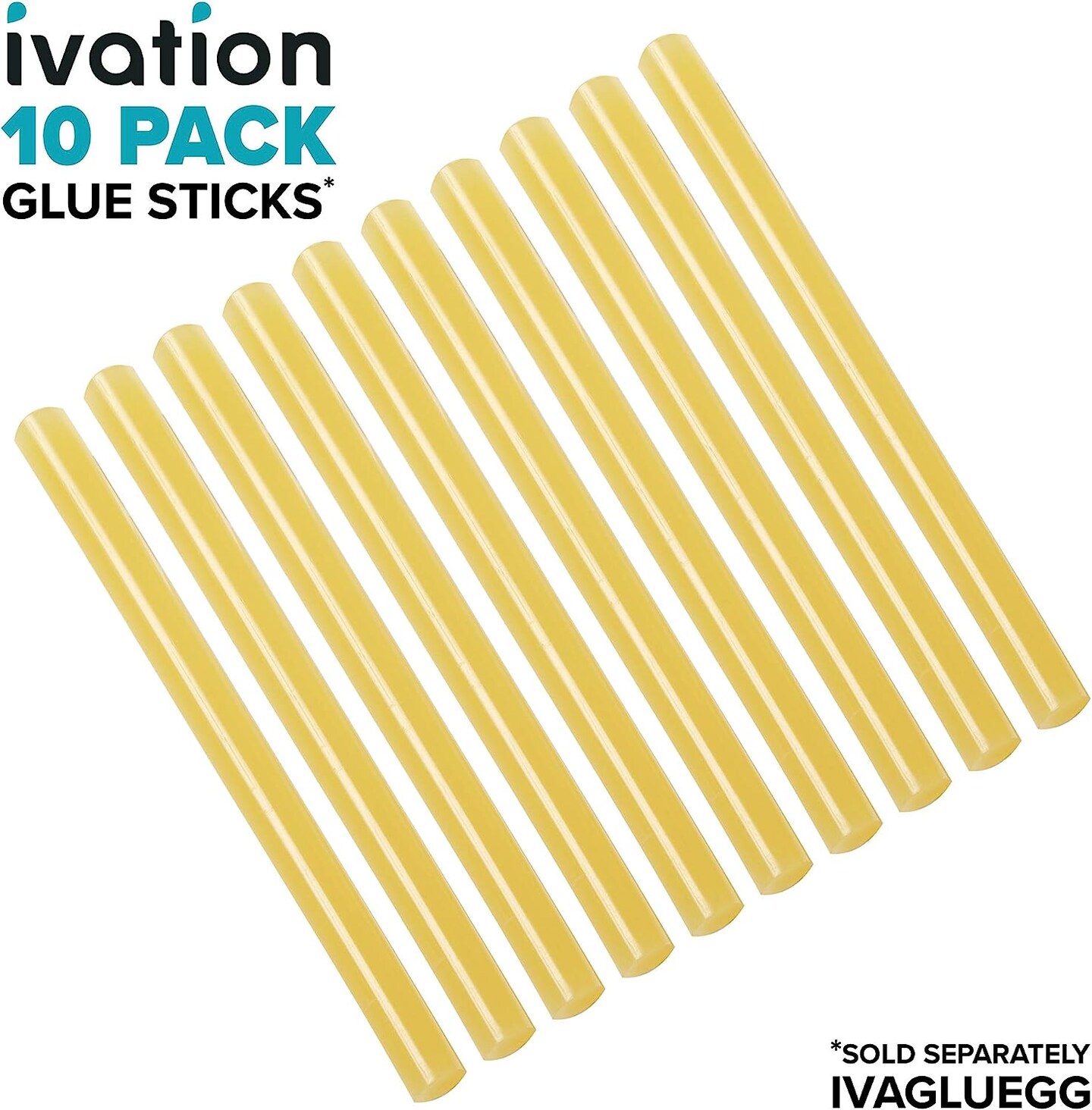 Ivation Glue Sticks 10-Pack for Ivation Cordless Butane Glue Gun