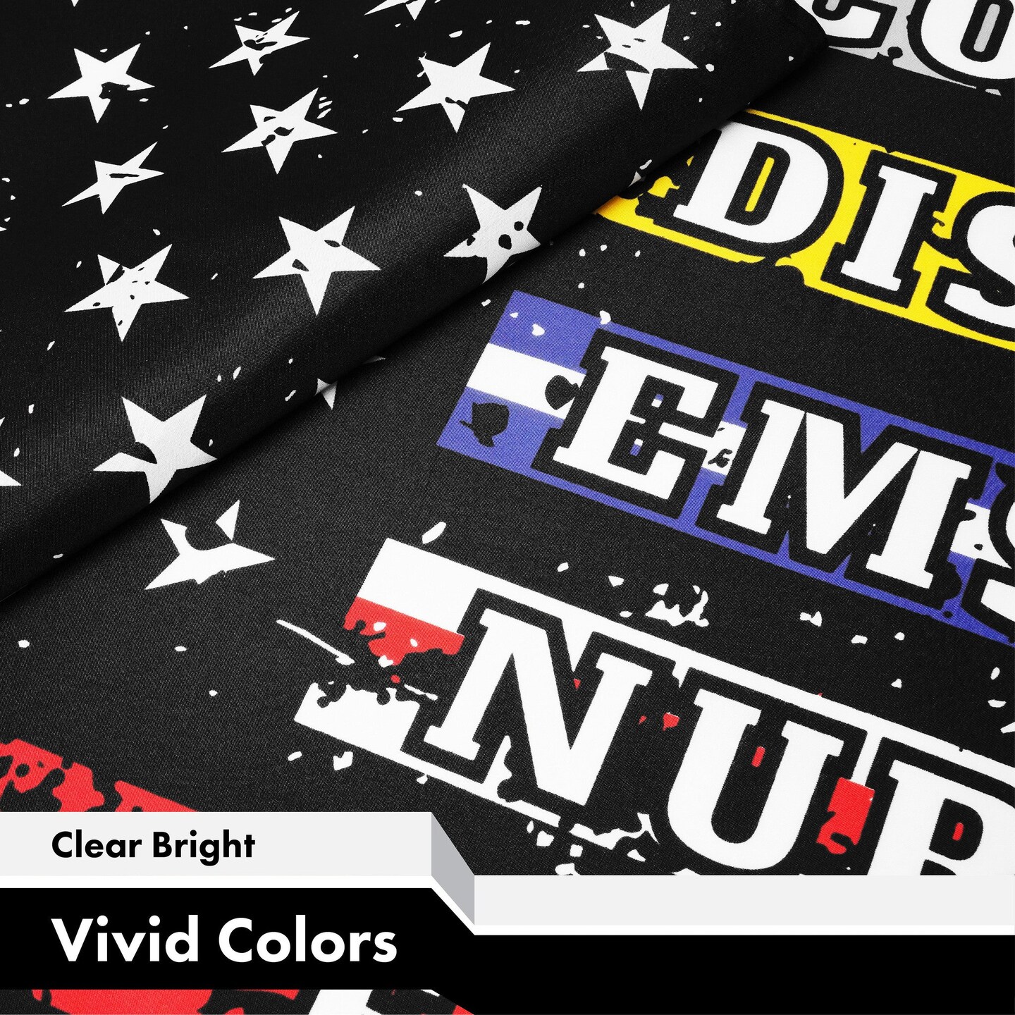 G128 2 Pack: Thin Line First Responders American Flag | 3x5 Ft | LiteWeave Series Printed 150D Poly | Duty and Honor Flag, Indoor/Outdoor, Vibrant Colors, Brass Grommet, Thicker and Durable Than 100D