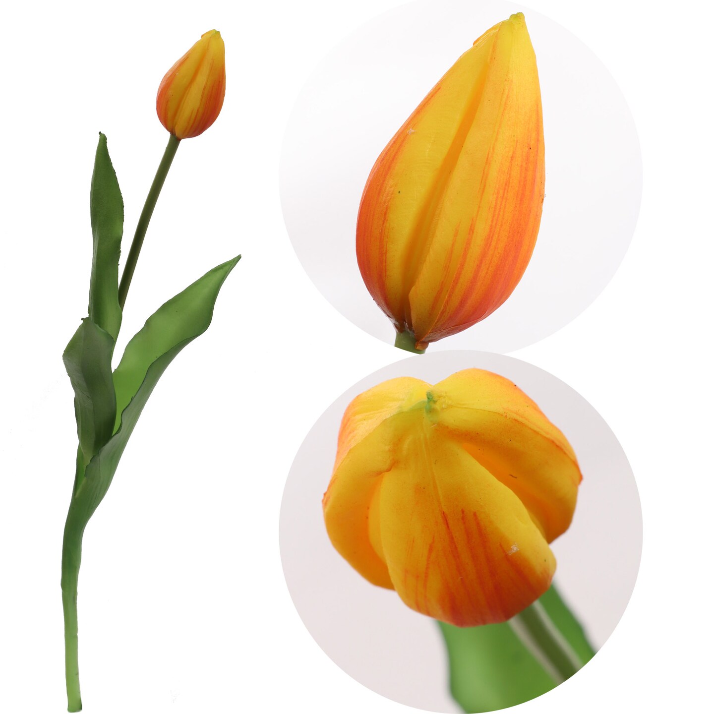 24-Pack: Real Touch Orange Tulip Bud Stem, Floral Home by Artificial Flowers