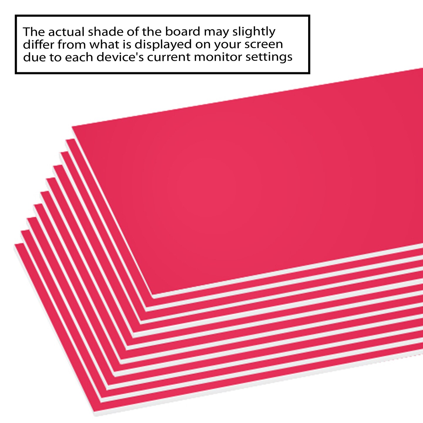 BAZIC 20&#x22; X 30&#x22; Fluorescent Pink Foam Board