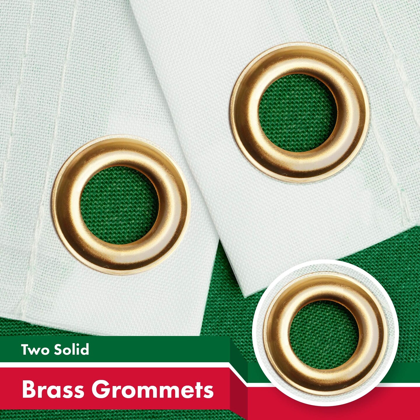 G128 2 Pack: Algeria Algerian Flag | 3x5 Ft | Printed 150D Polyester - Indoor/Outdoor, Vibrant Colors, Brass Grommets, Quality Polyester, Much Thicker More Durable Than 100D 75D Polyester