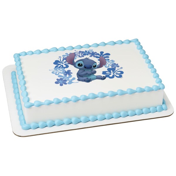 Disney&#x27;s Stitch Edible Cake Topper Image