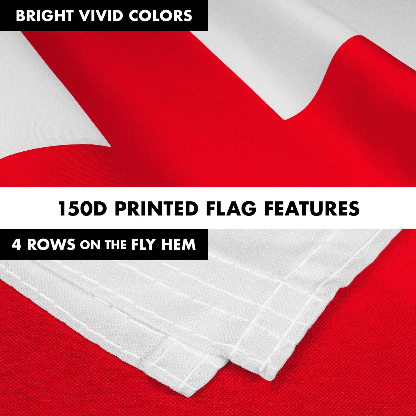 G128 Combo Pack: 6 Feet Tangle Free Spinning Flagpole (White) England English Flag 3x5 ft Printed 150D Brass Grommets (Flag Included) Aluminum Flag Pole