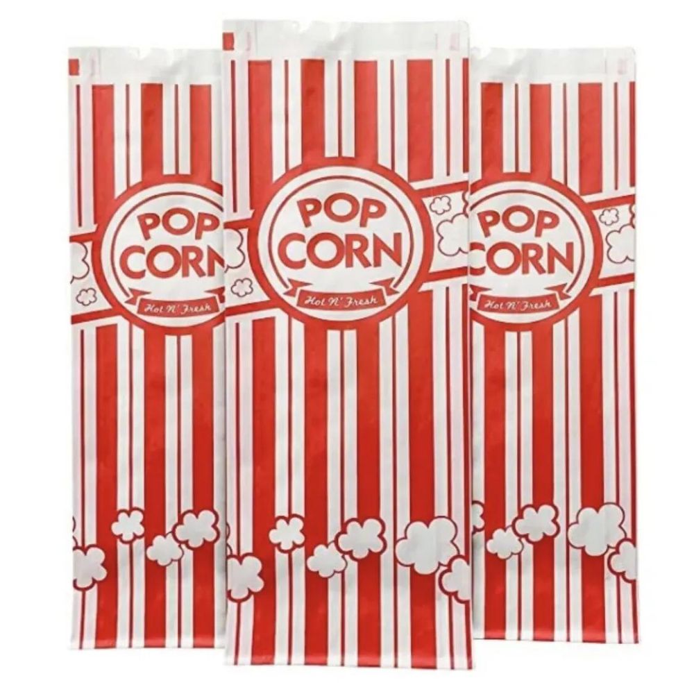 Red & White Striped Popcorn Bags 2 oz Party Supply | Michaels