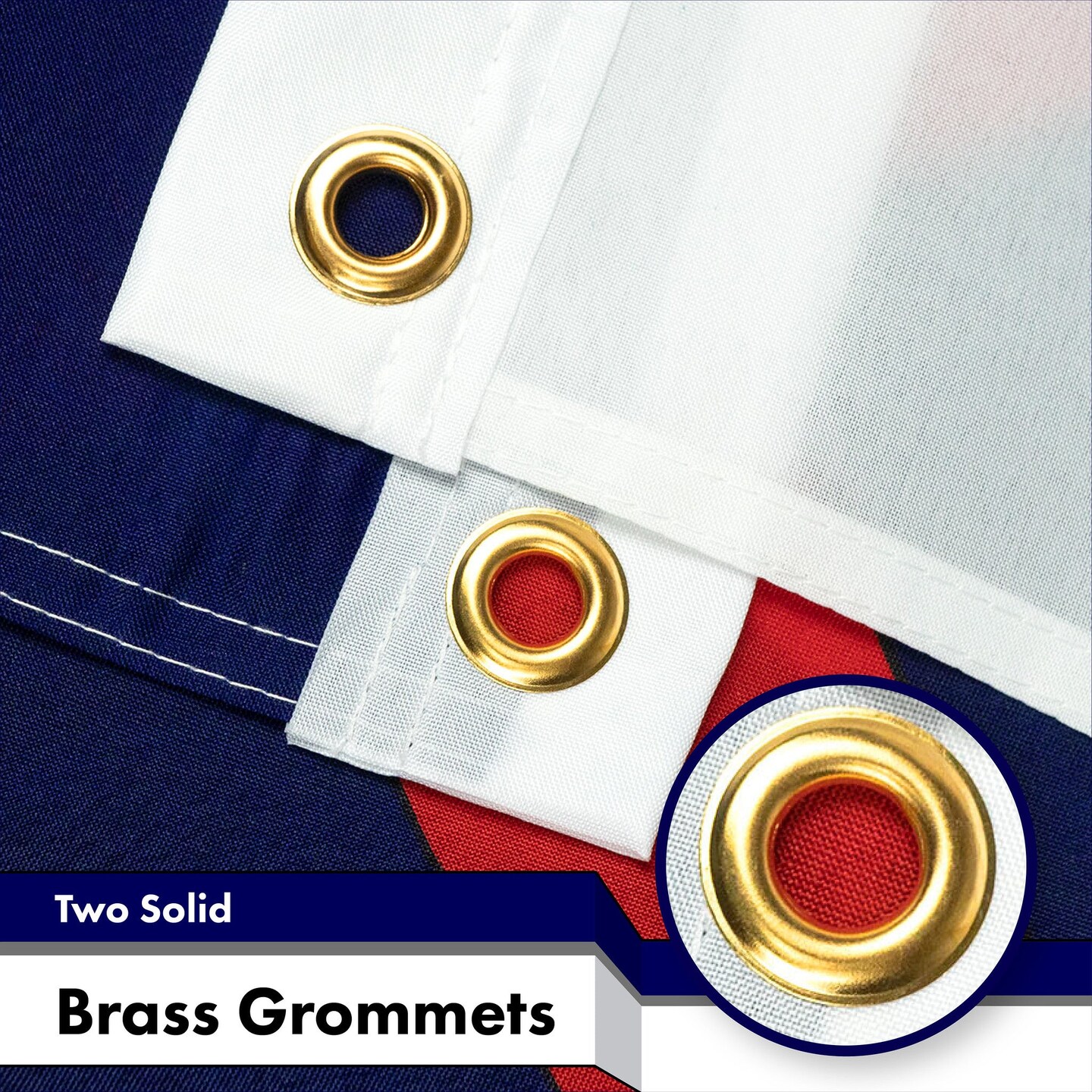 G128 Combo Pack: American USA Flag 2x3 Ft &#x26; Christian Flag 2x3 Ft | Both LiteWeave Pro Series Printed 150D Polyester, Brass Grommets