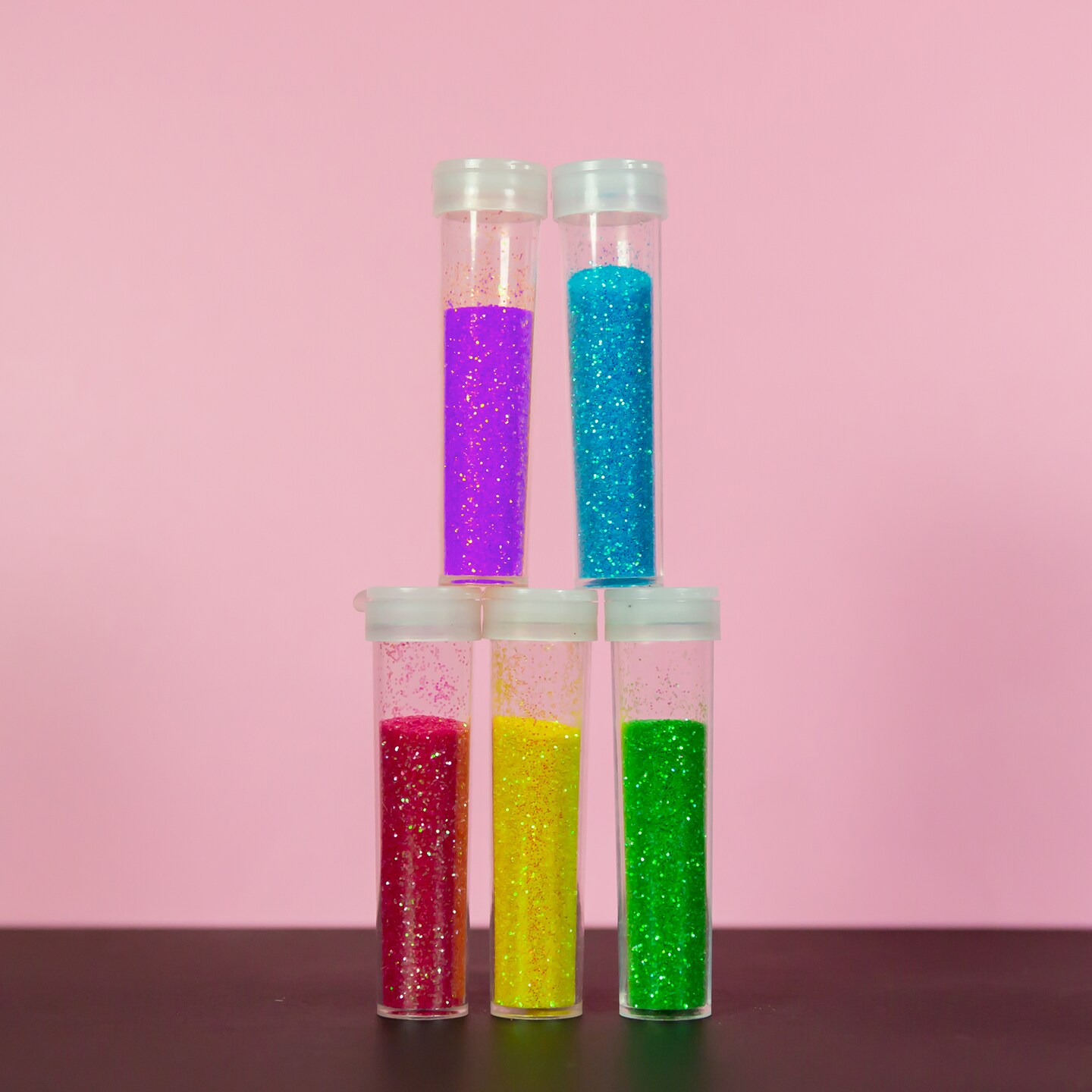 BAZIC Glitter Shaker 6g / 0.21 Oz. (5/Pack) Neon Color