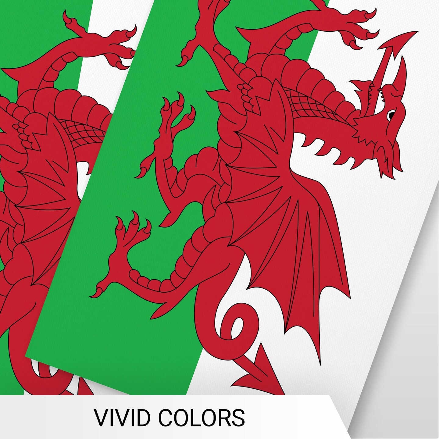 G128 Wales Welsh Bunting Banner | Flag 8.2 x 5.5 Inch, Full String 33 Feet | Printed 150D Polyester, Decorations For Bar, School, Festival Events Celebration
