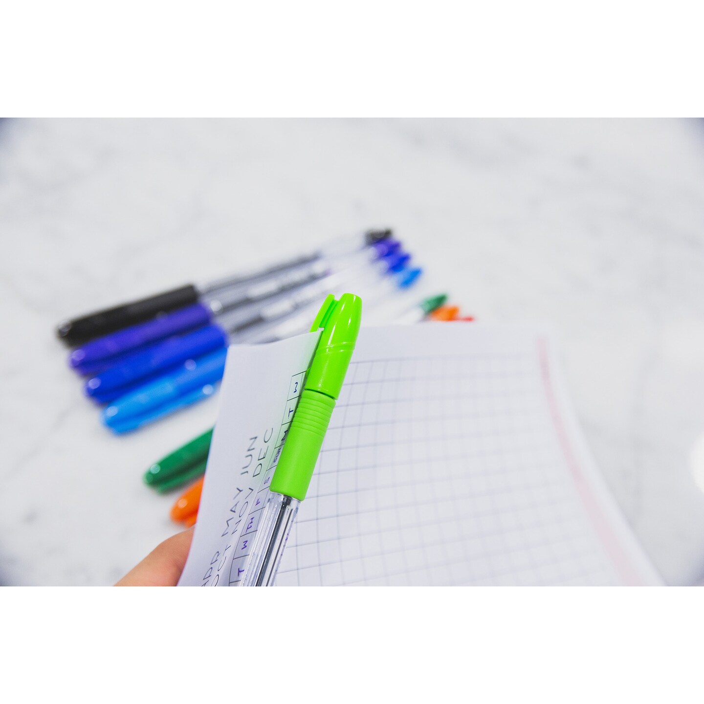 BAZIC G-Flex 4 Color Oil-Gel Ink Pen w/ Cushion Grip