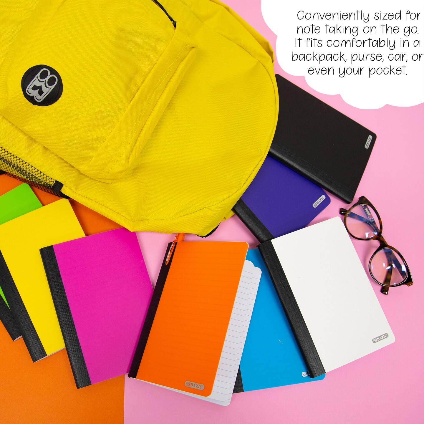 BAZIC Composition Book Poly Cover 5&#x22; x 7&#x22; 80 Ct.