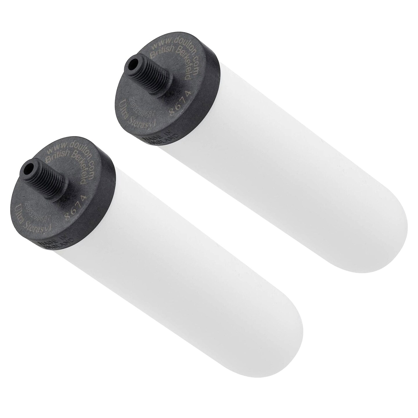 British Berkefeld Doulton Ceramic Water Filter Candle W9121226 7&#x22; Ultra Sterasyl Authentic Gravity PFAS (PFOA and PFOS) Reduction 8674, Pack of 2