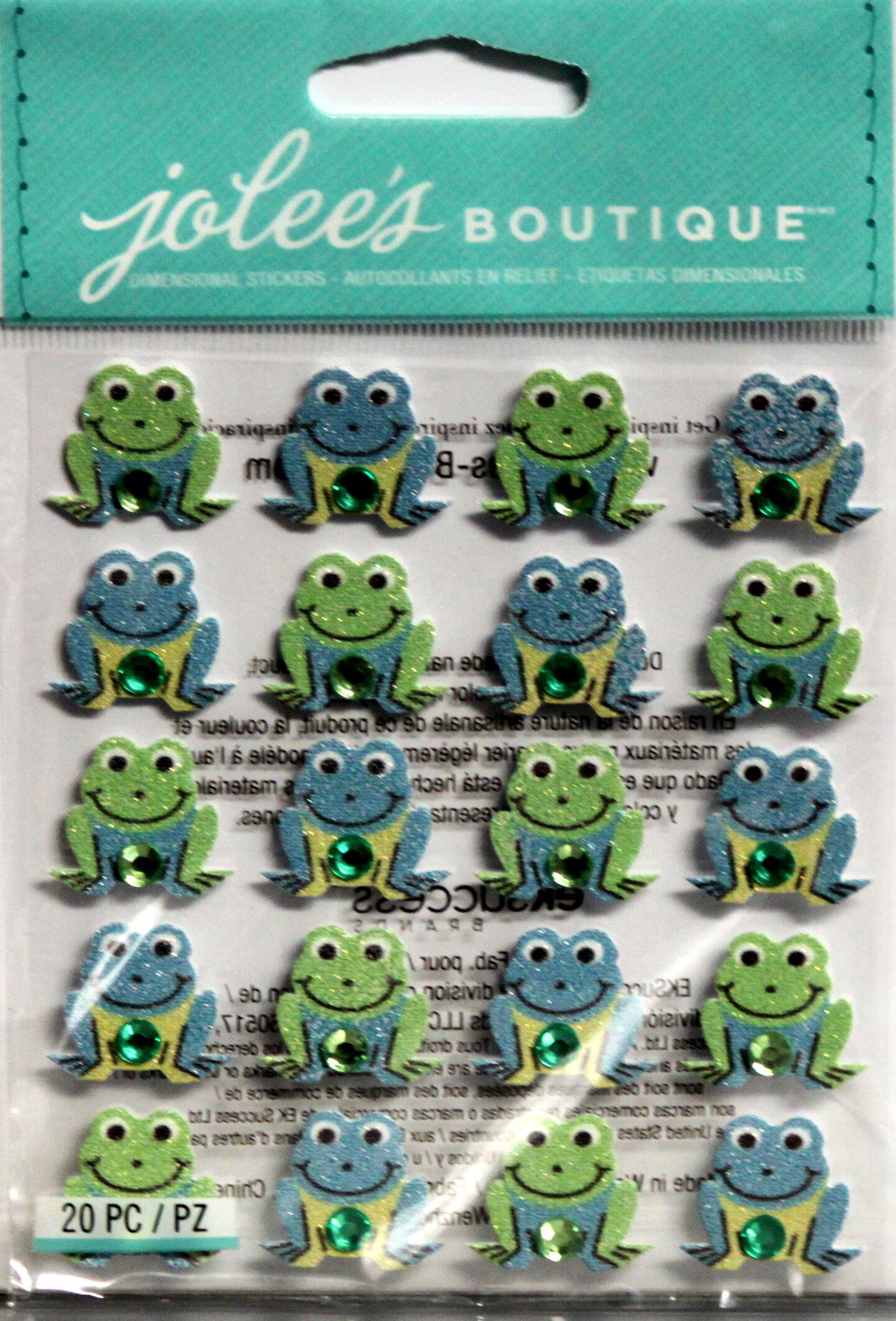 Jolee&#x27;s Boutique Frog Repeats Dimensional Stickers