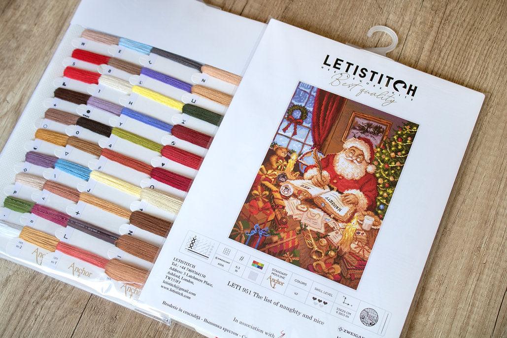 Counted Cross Stitch Kit The List of naughty and nice Leti951