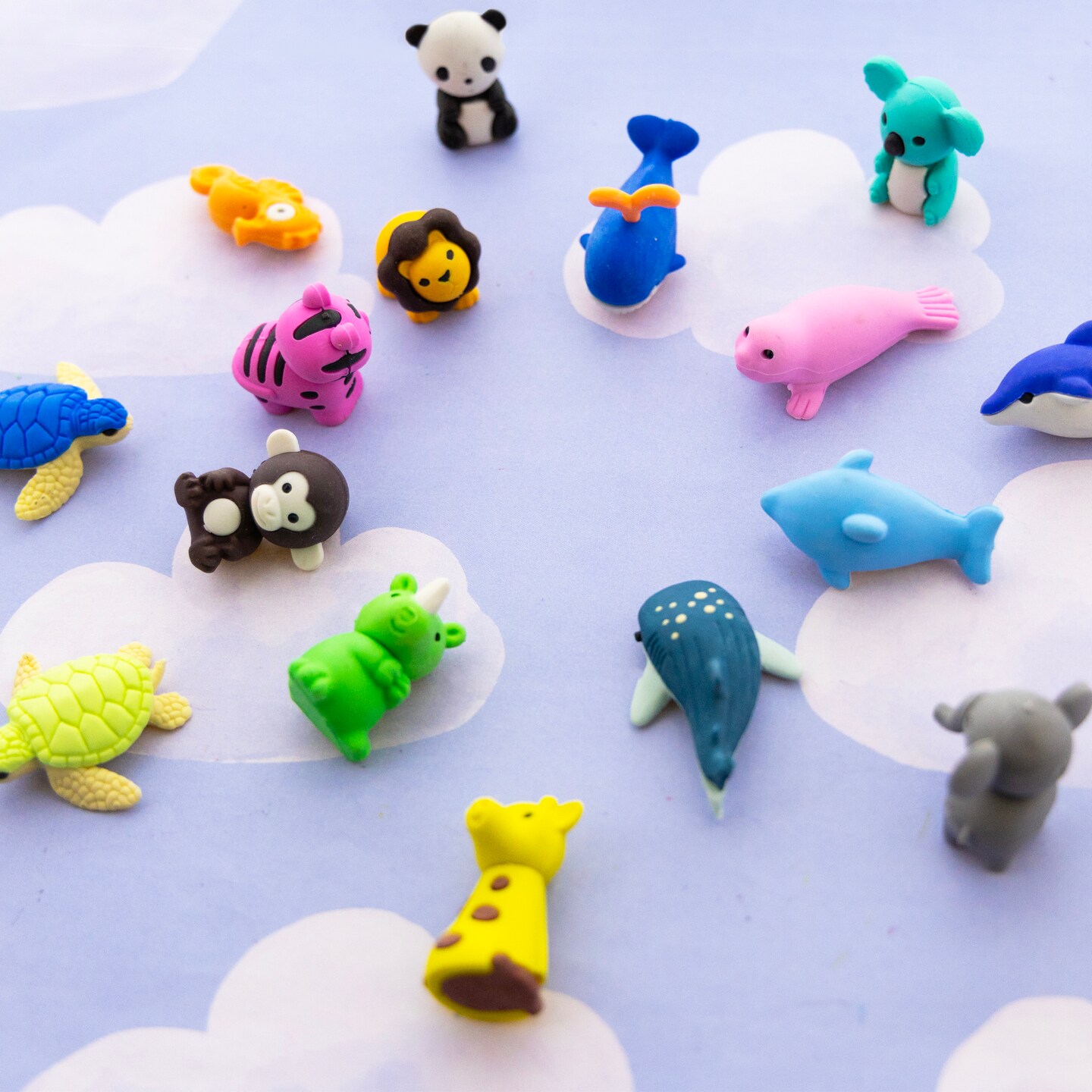 BAZIC Wildlife Adventures 3D Eraser Sets