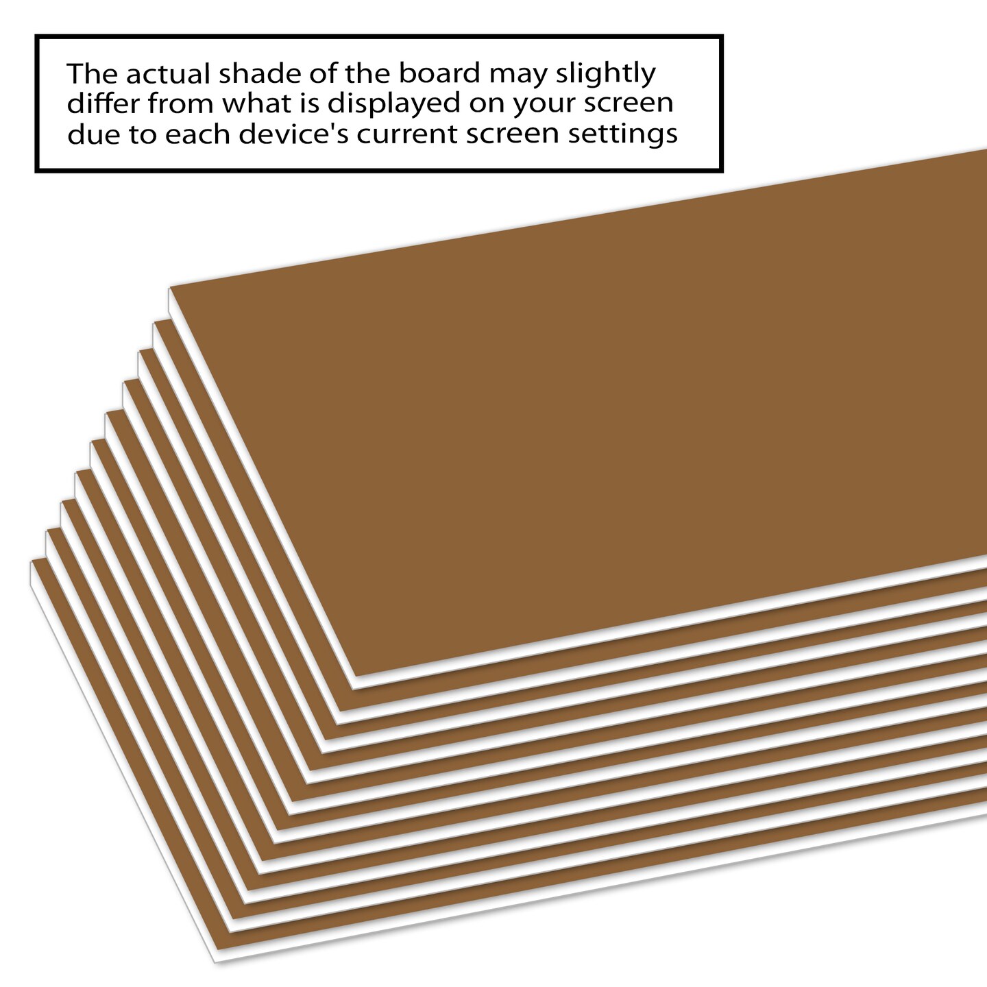 BAZIC 20&#x22; X 30&#x22; Brown Foam Board (25 Unit/Case)