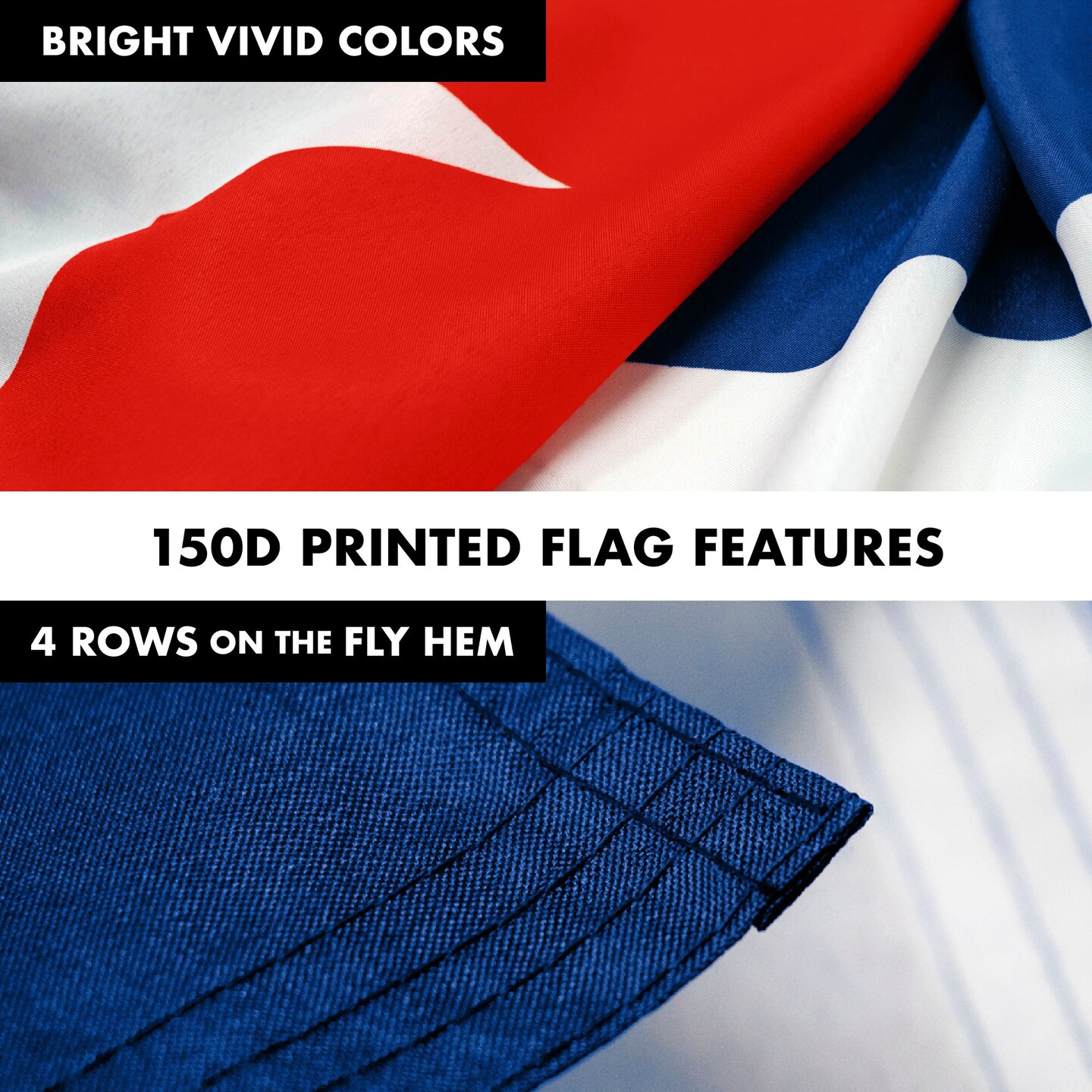 G128 Combo Pack: 6 Feet Tangle Free Spinning Flagpole (Black) Cuba Cuban Flag 3x5 ft Printed 150D Brass Grommets (Flag Included) Aluminum Flag Pole