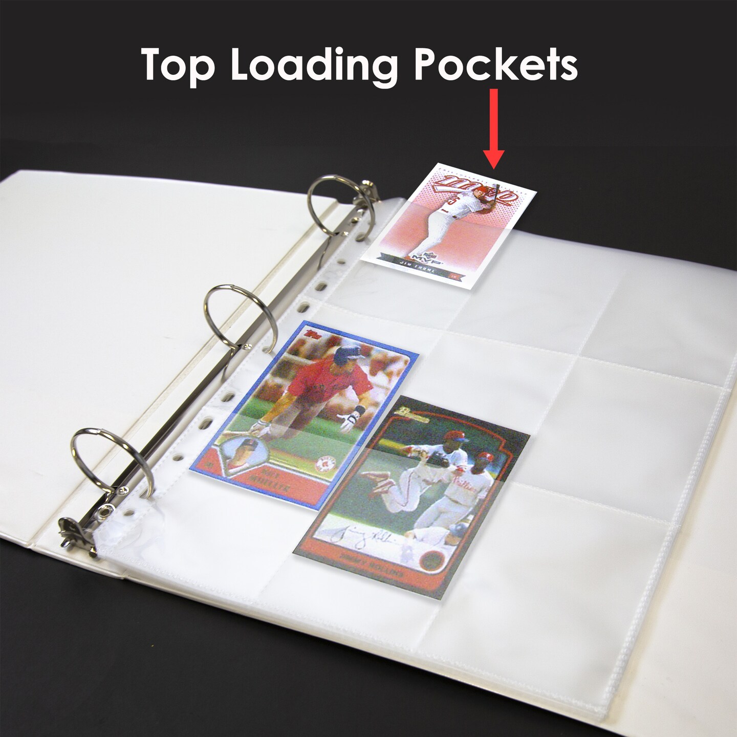 BAZIC Trading Card Holder Top Loading 9-Pockets (10/Pack)