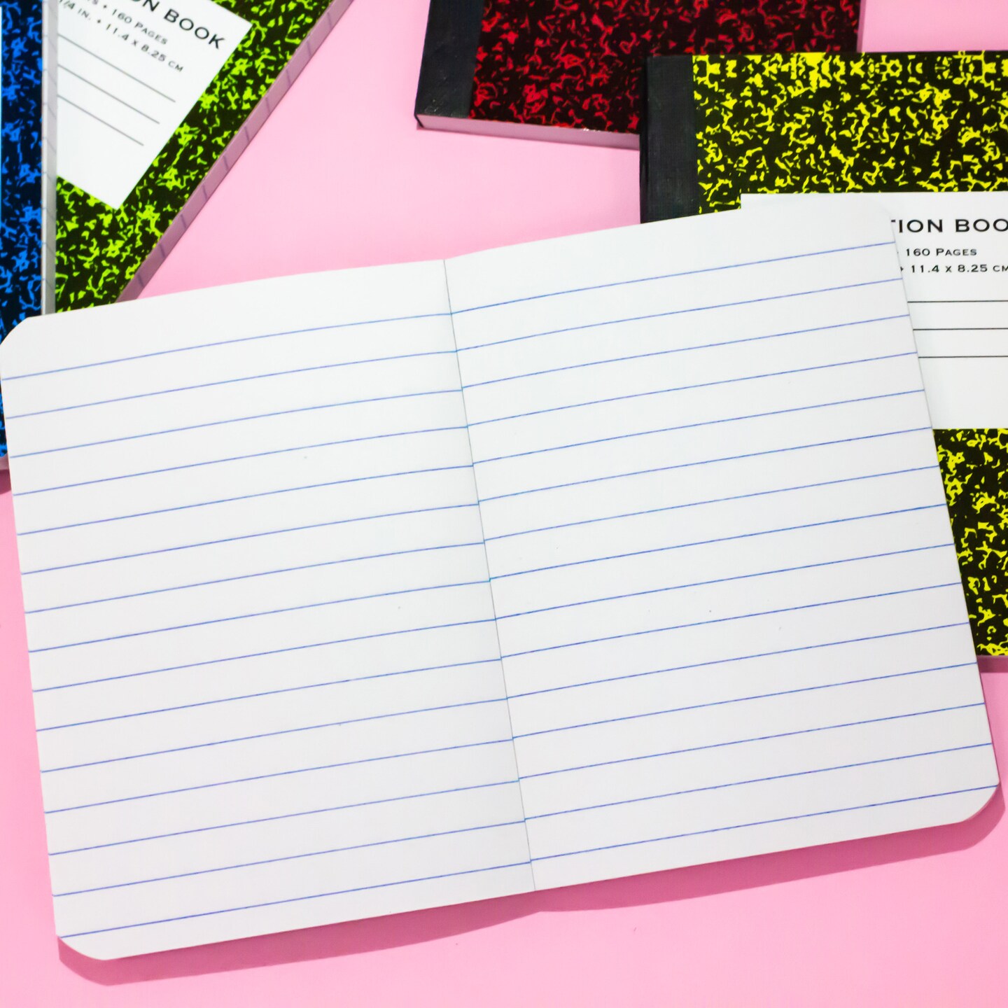 BAZIC Composition Book Mini Marble 4.5" x 3.25" 80 Ct. (2/Pack)