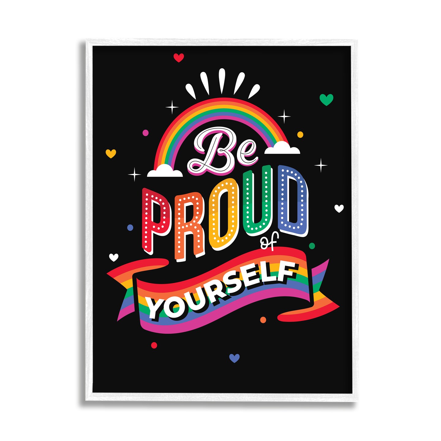 Stupell Industries Be Proud Of Yourself Black Framed Giclee Art | Michaels