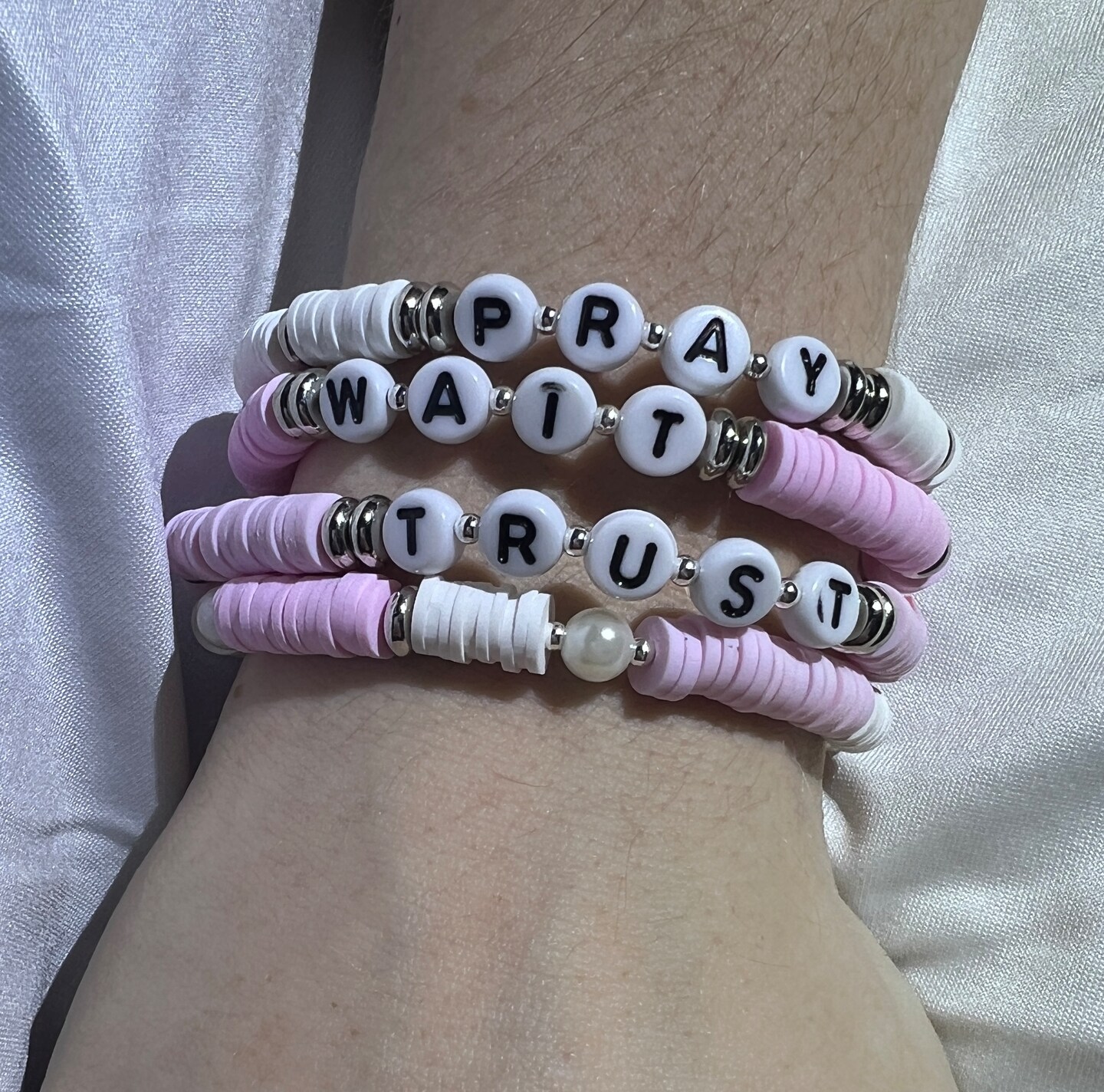 Hallelujah | Pray Wait Trust {Wristband}