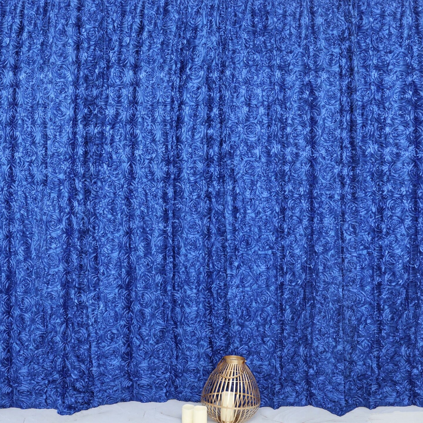 8x8 feet Satin CURTAIN Rosette Wedding Photography Backdrop Michaels