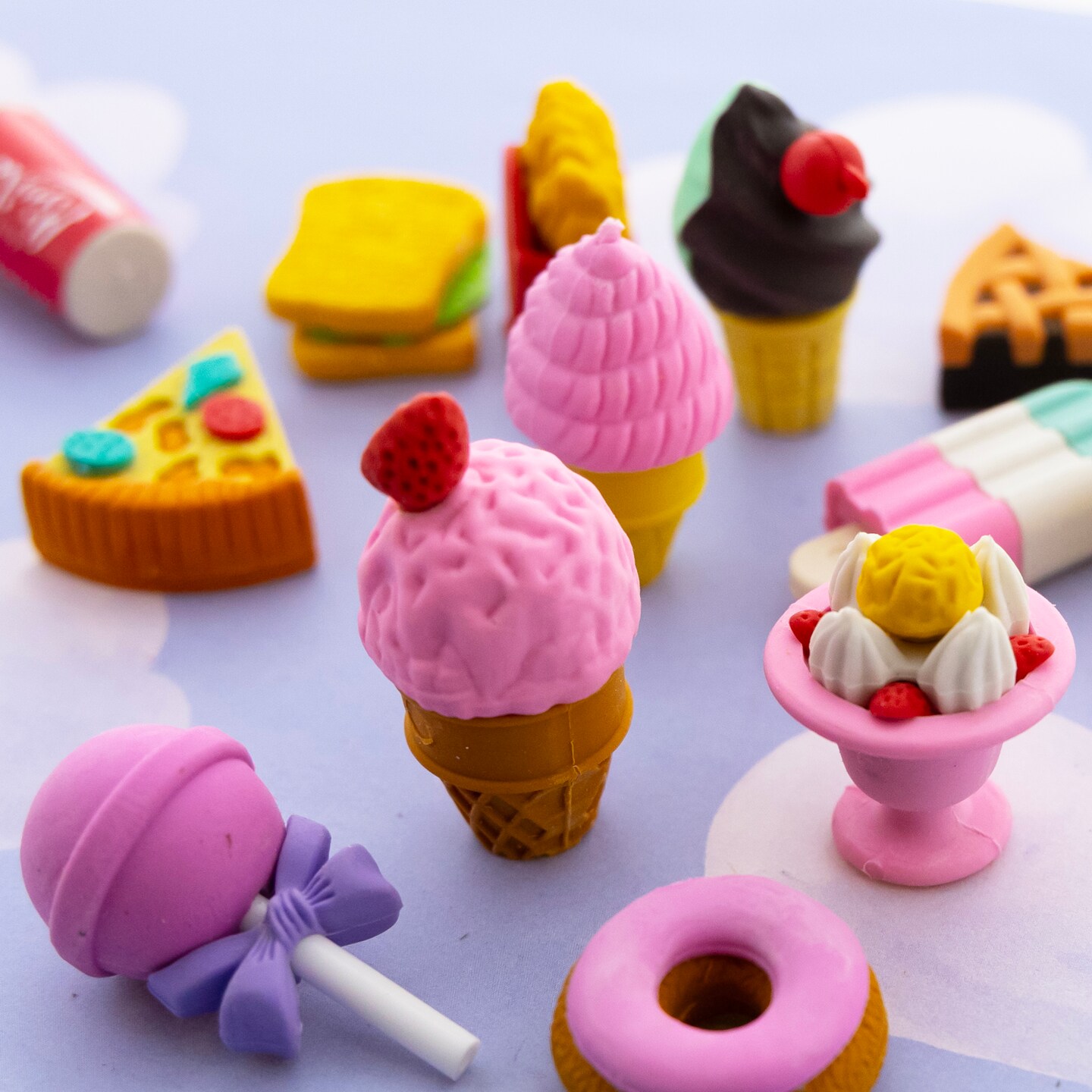 BAZIC Snack Shop 3D Eraser Sets