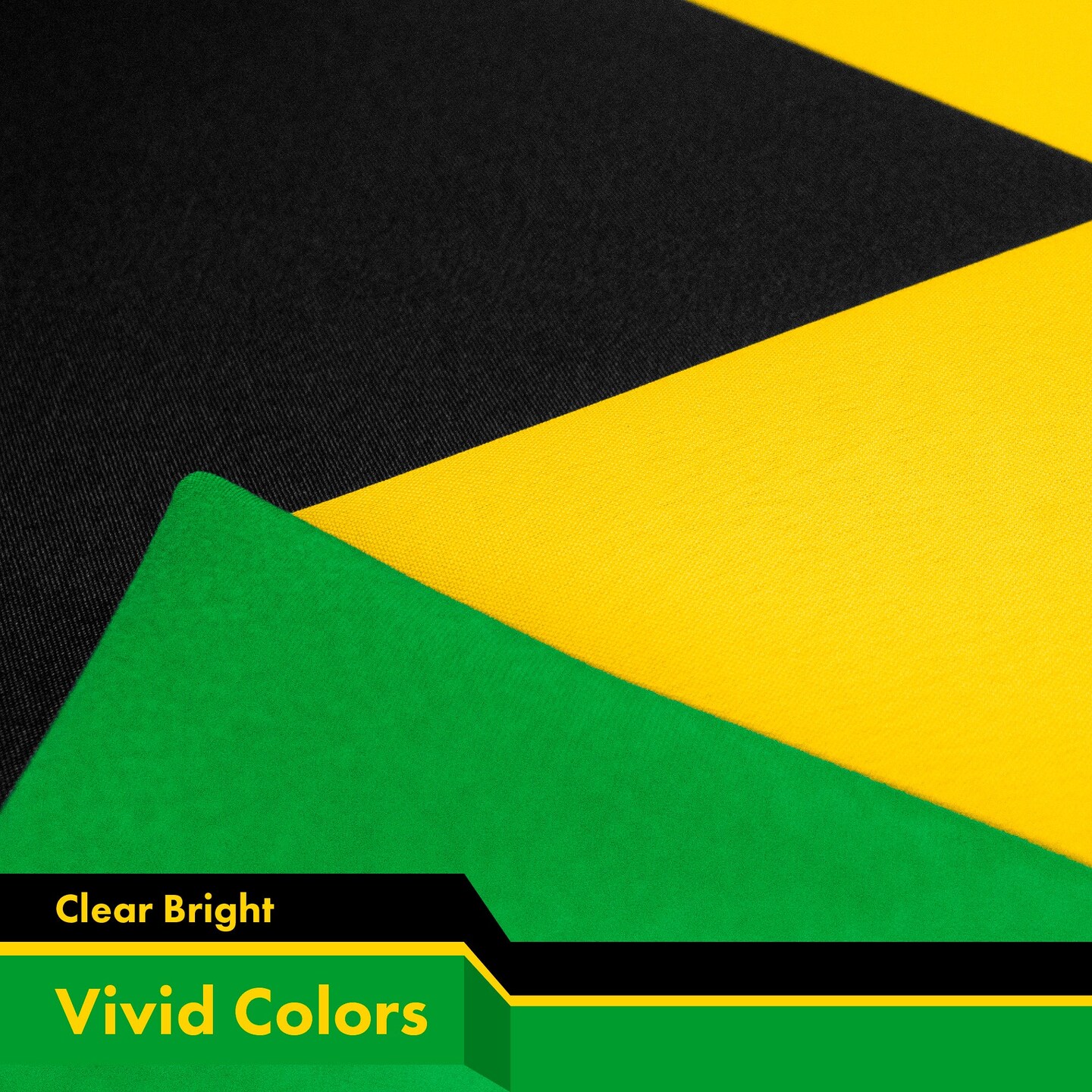 G128 Combo Pack: USA American Flag 3x5 Ft 150D Printed Stars &#x26; Jamaica (Jamaican) Flag 3x5 Ft 150D Printed