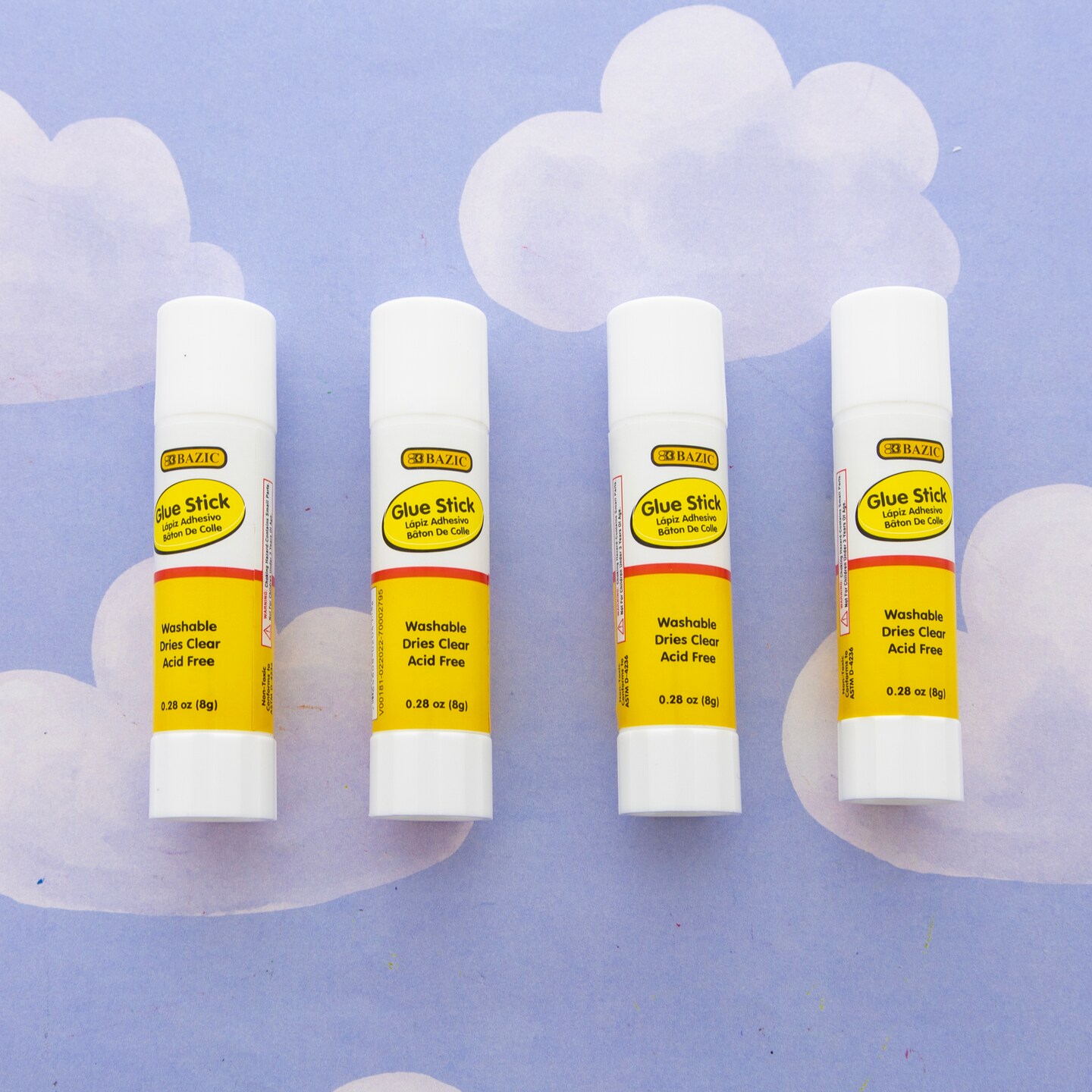 BAZIC Glue Stick All Purpose 0.28 Oz (8g)(30/Pack)