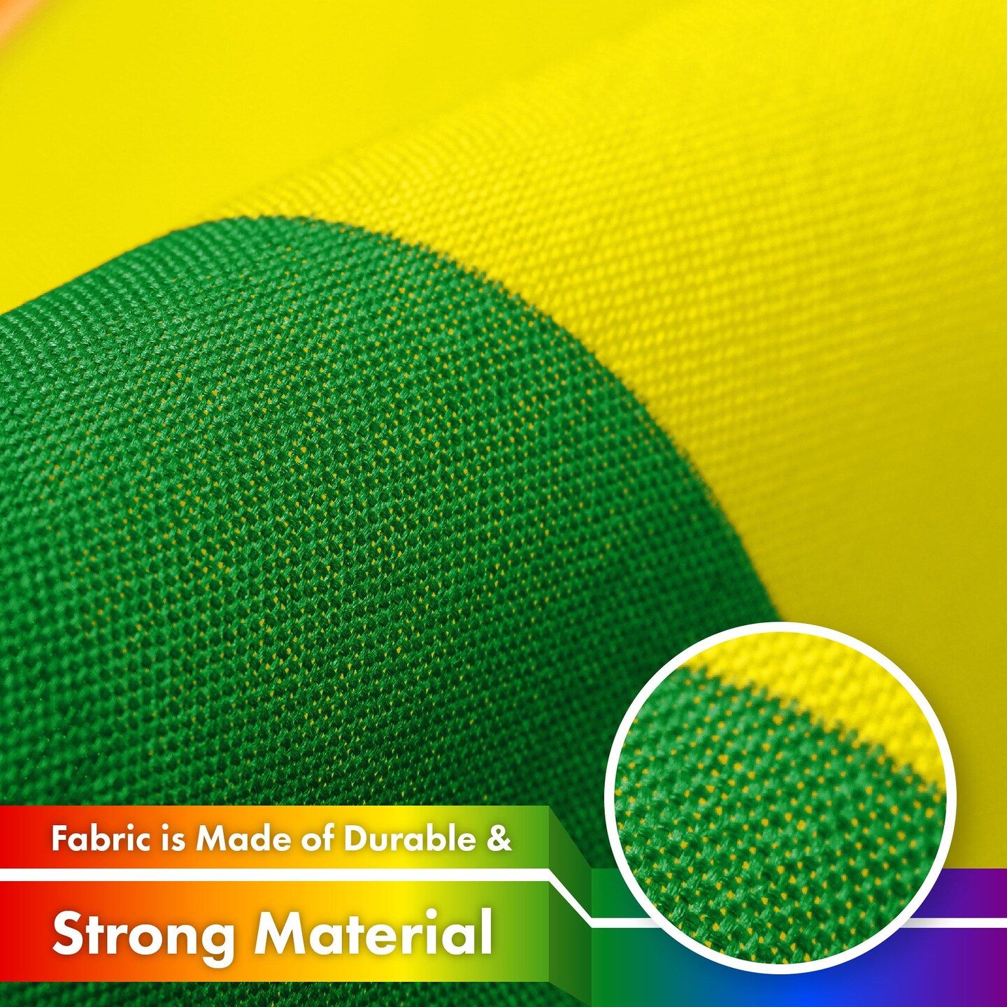 G128 2 Pack: LGBT Rainbow Pride Flag | 3x5 Ft | LiteWeave Pro Series Printed 150D Polyester | Indoor/Outdoor, Vibrant Colors, Brass Grommets, Thicker and More Durable Than 100D 75D Polyester