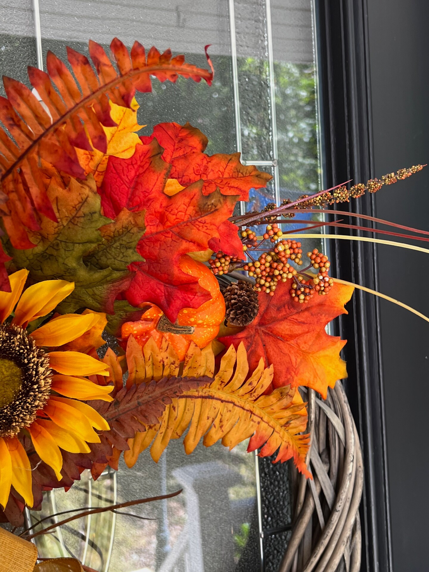 Handmade Sunflower Fall Mesh Wreath (Gather) retailer