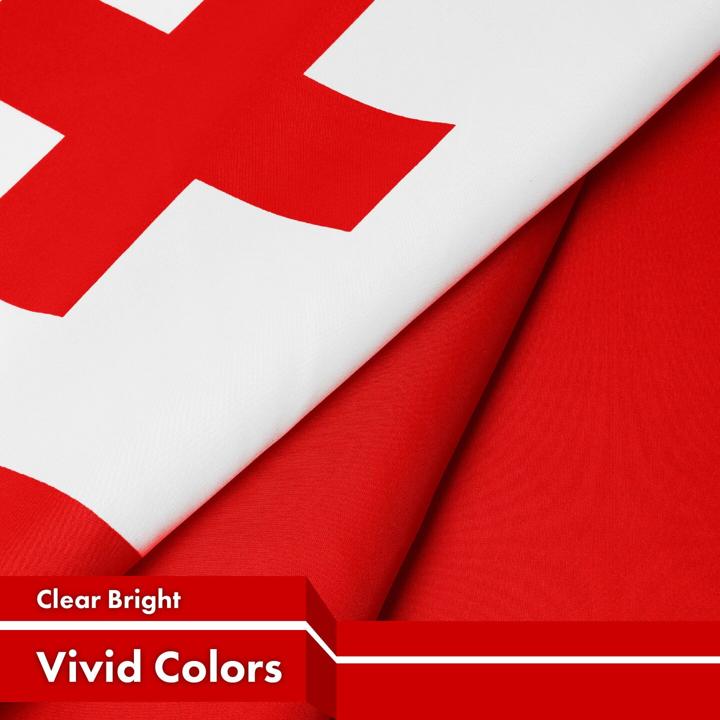 G128 3 Pack: Tonga Tongan Flag | 3x5 Ft | LiteWeave Pro Series Printed 150D Polyester | Country Flag, Indoor/Outdoor, Vibrant Colors, Brass Grommets, Thicker and More Durable Than 100D 75D Polyester