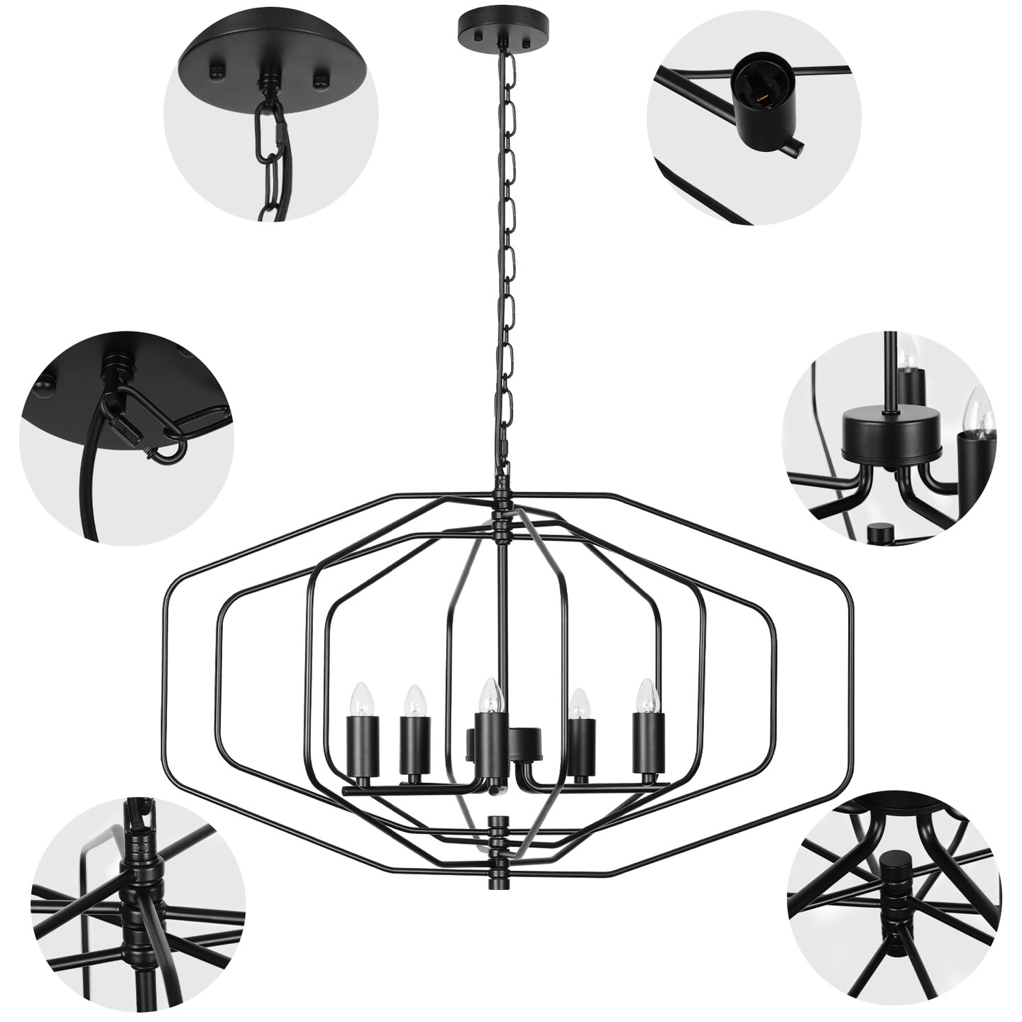 Industrial Vintage Pendant Lighting Hanging Ceiling Light for Bedroom