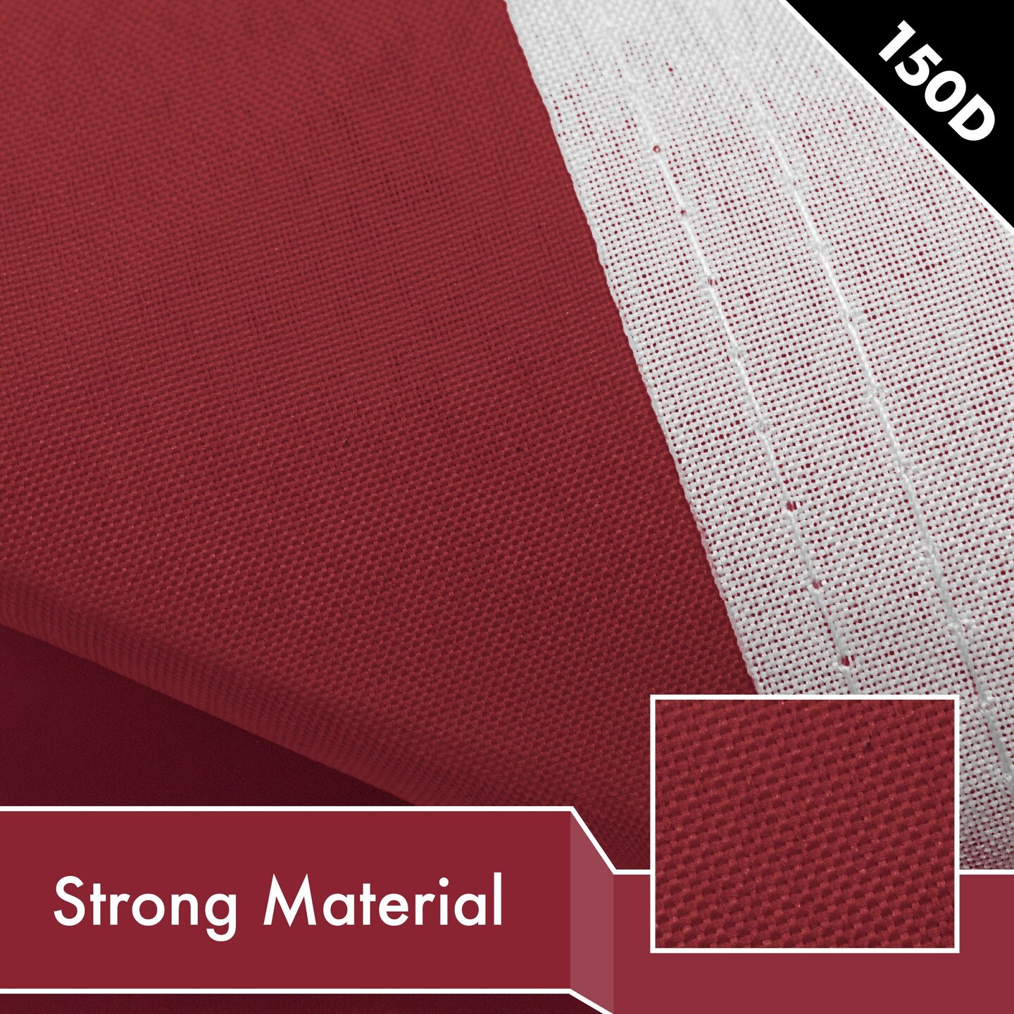 G128 3 Pack: Solid Burgundy Color Flag | 4x6 Ft | LiteWeave Pro Series Printed 150D Polyester | Indoor/Outdoor, Vibrant Colors, Brass Grommets