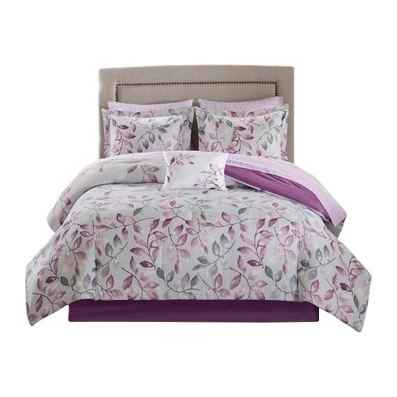 Gracie Mills   Amalia 9-Piece Floral Comforter Set with Coordinating Cotton Bed Sheets - GRACE-8147