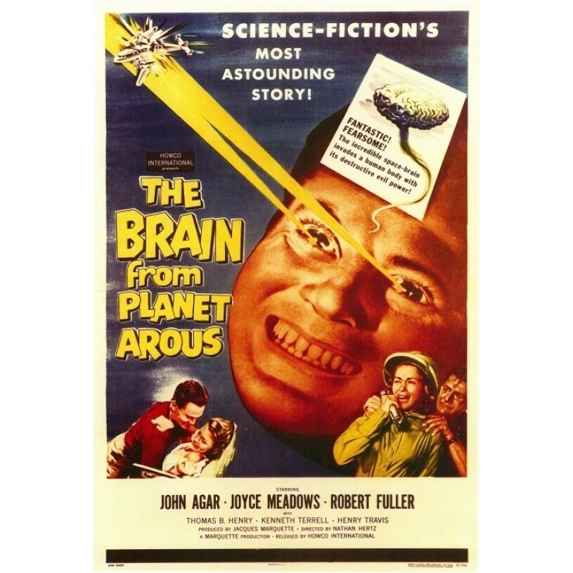 Pop Culture Graphics The Brain from Planet Arous Movie Poster Print (27 ...