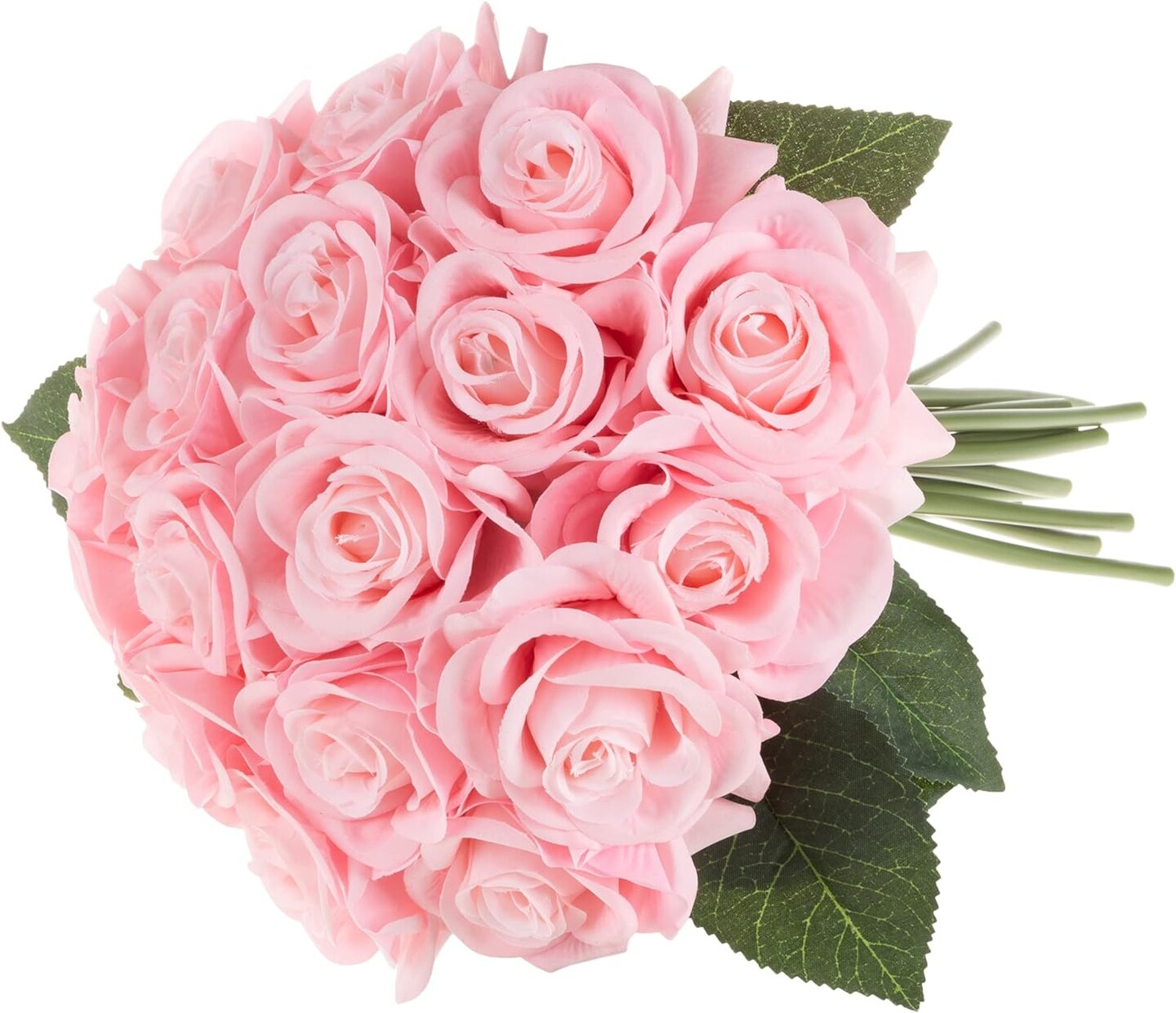 Lifelike Rose Artificial Flowers: 18-Piece Set for Elegant Decor